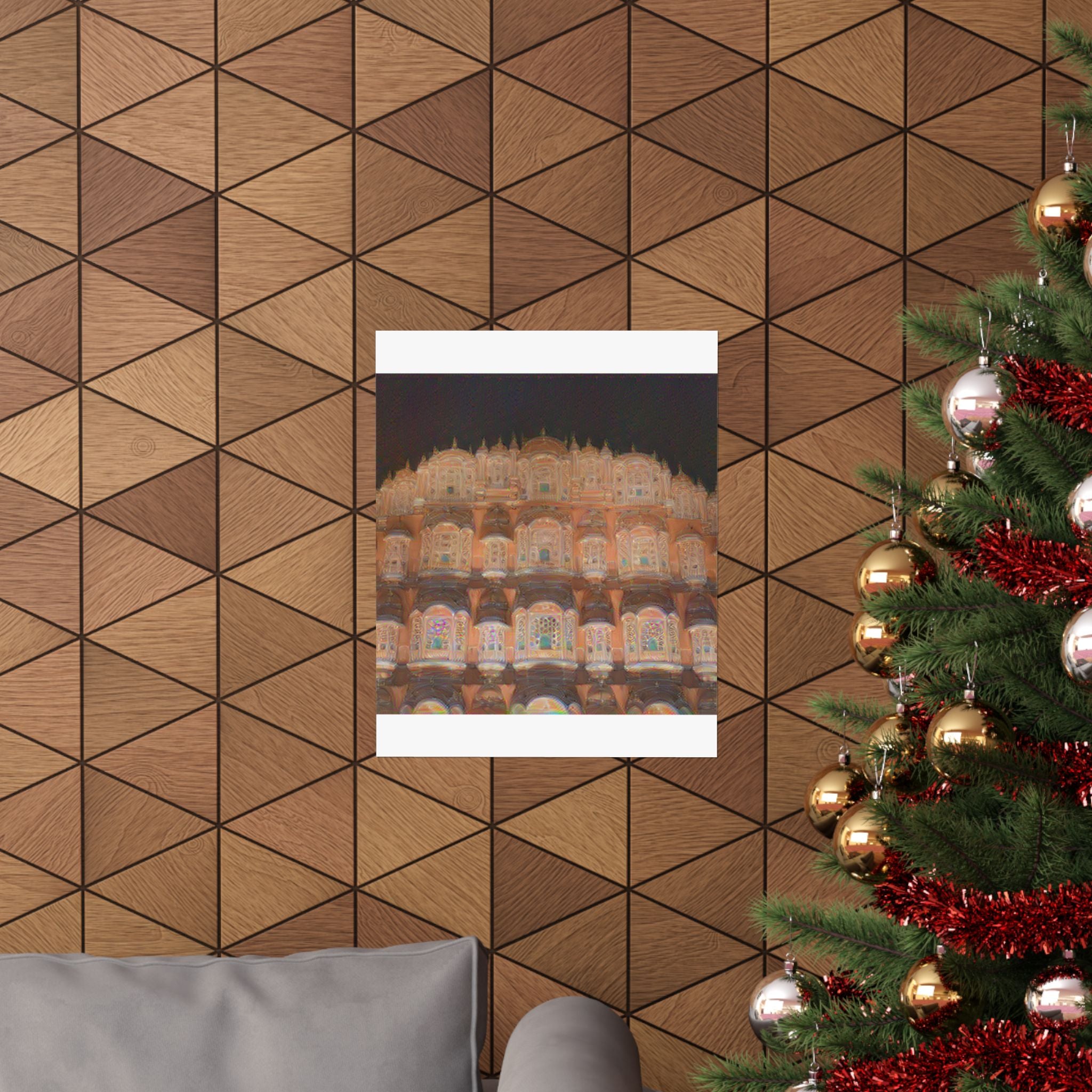 Hawa Mahal in The Scream Style | Edvard Munch Inspired Art