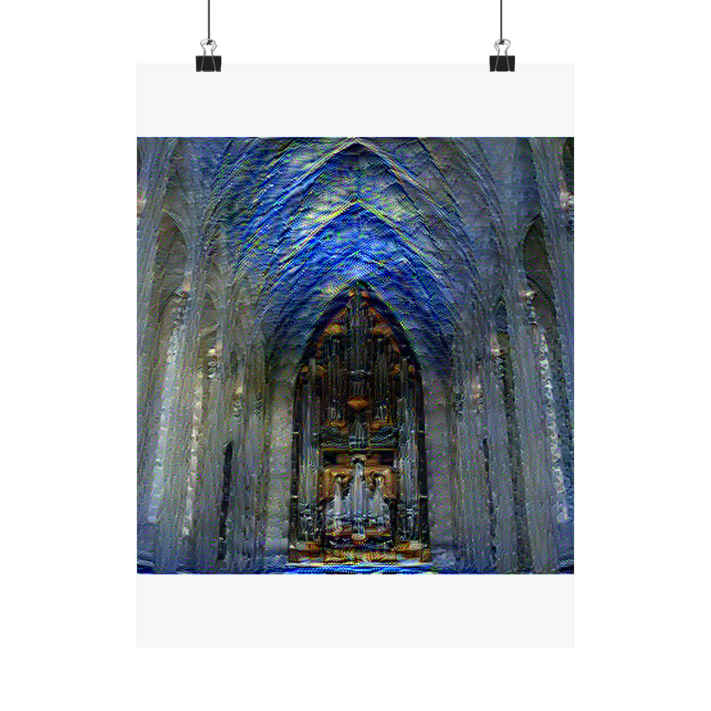 Hallgrimskirkja in Starry Night Style | Vincent van Gogh Inspired Art