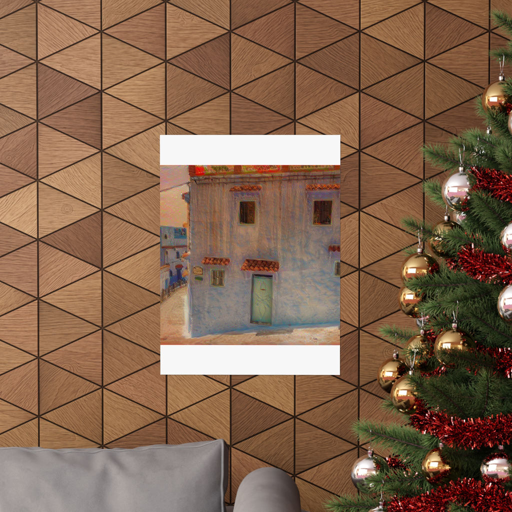 Chefchaouen in The Scream Style | Edvard Munch Inspired Art