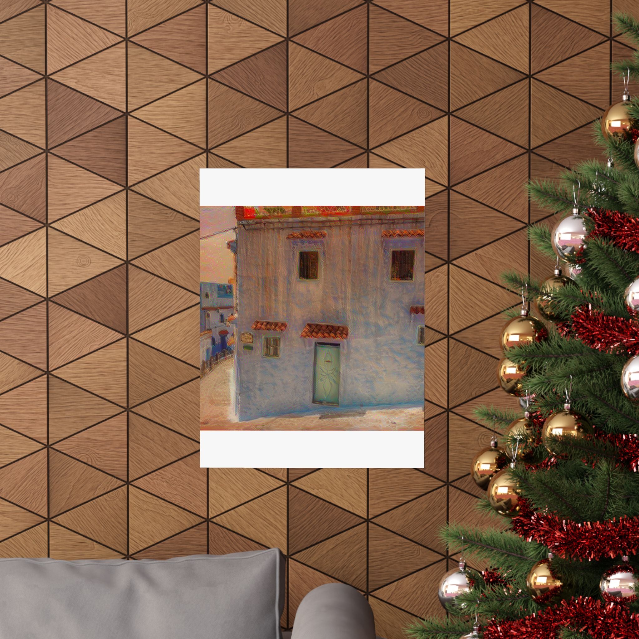 Chefchaouen in The Scream Style | Edvard Munch Inspired Art