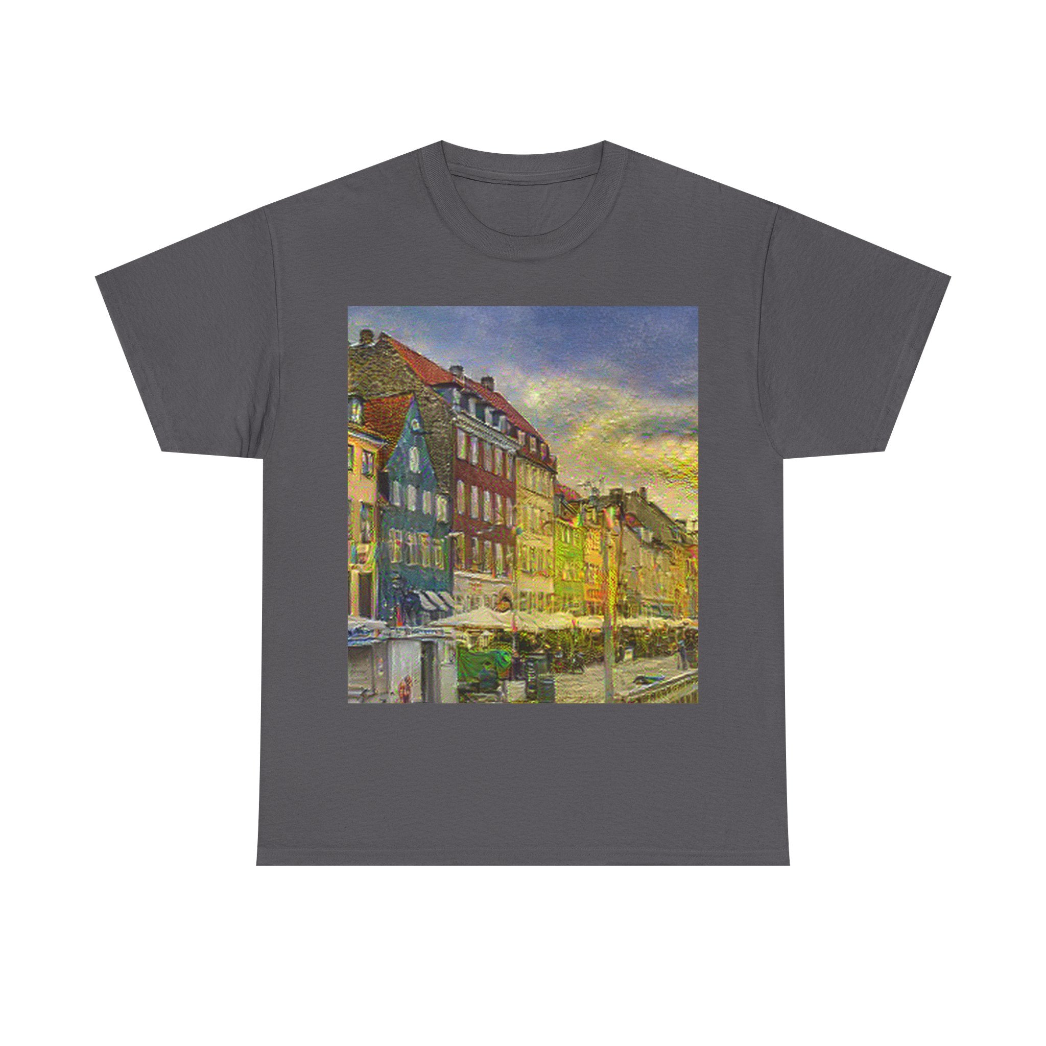 Nyhavn in Cafe Terrace at Night Style | Vincent van Gogh Inspired Art