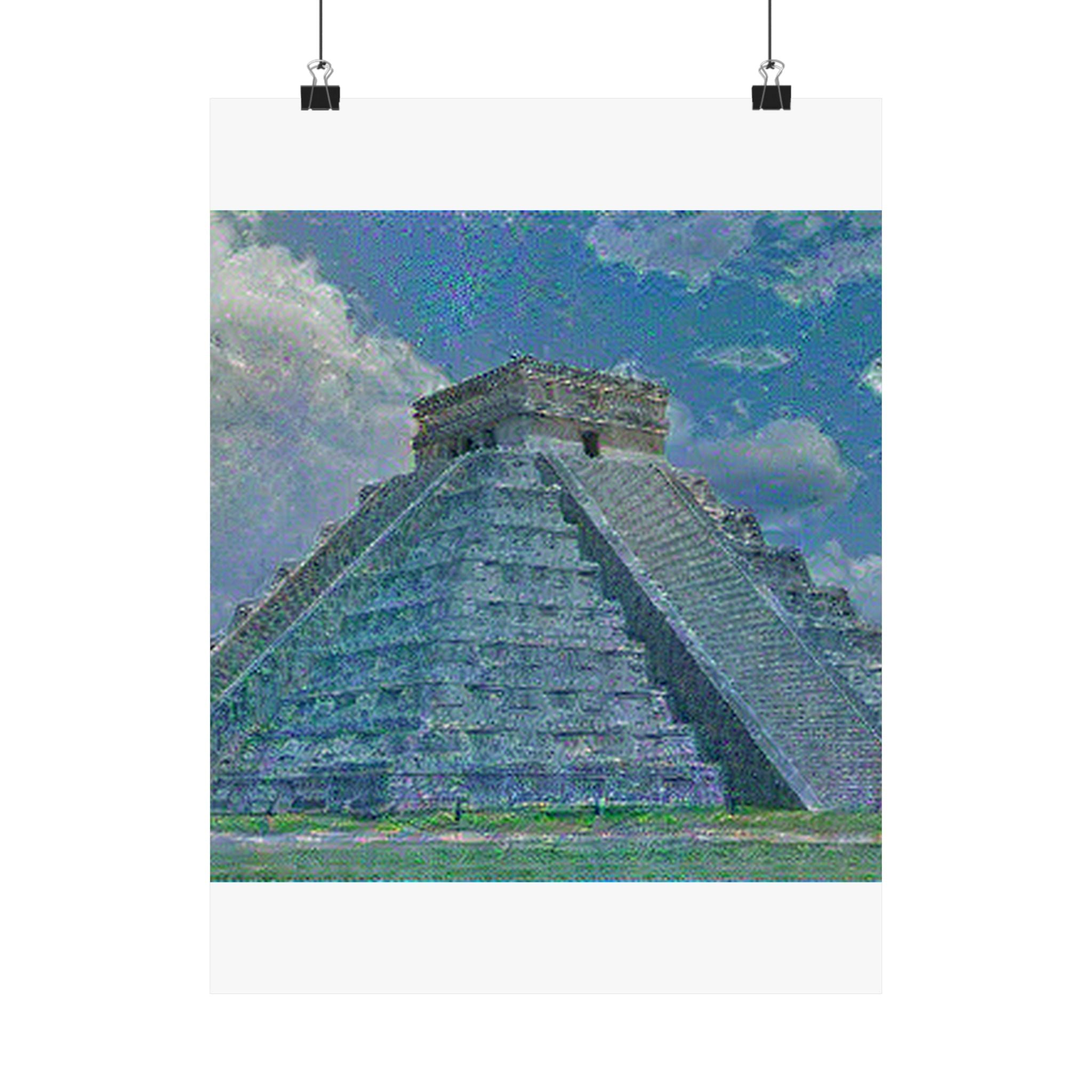 Chichen Itza in Water Lilies Style | Claude Monet Inspired Art