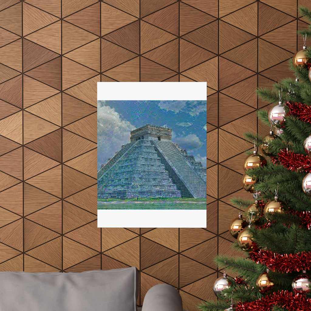 Chichen Itza in Water Lilies Style | Claude Monet Inspired Art