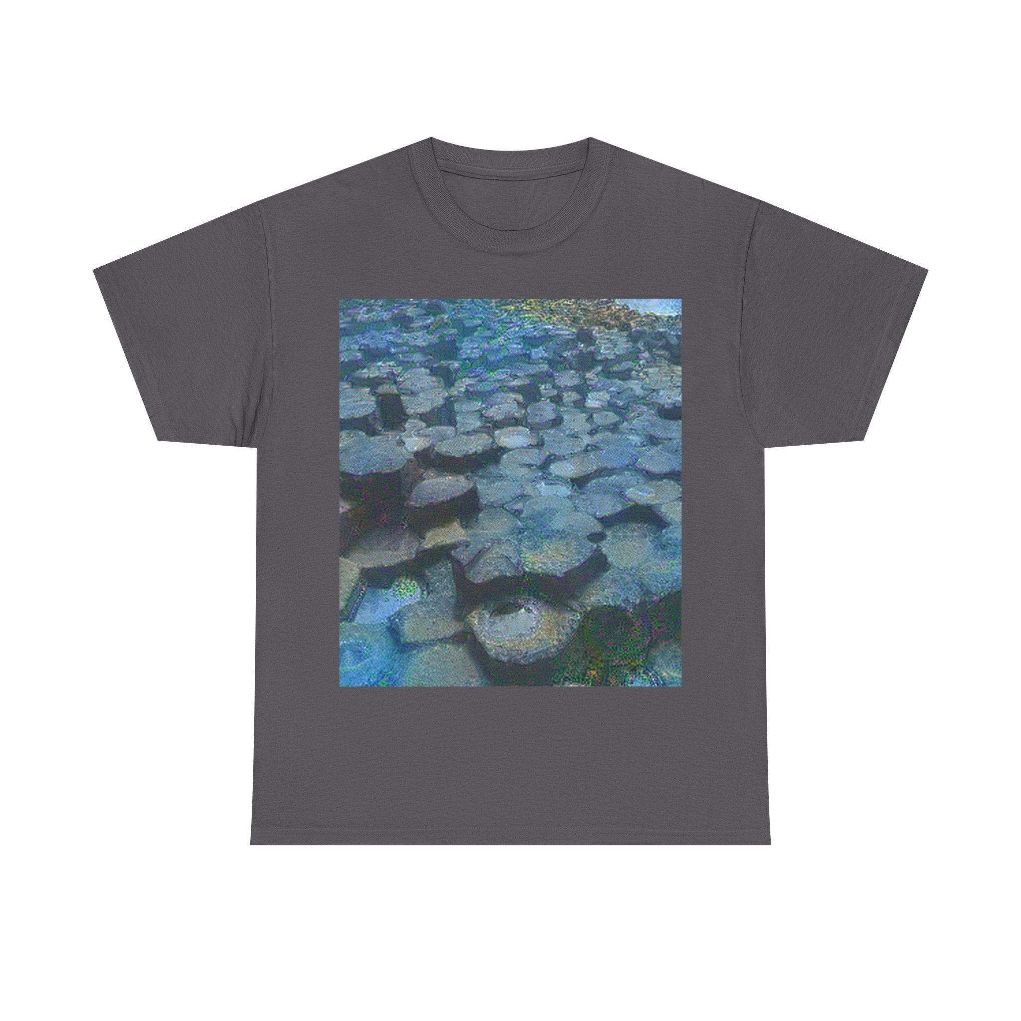 Giant's Causeway in Water Lilies Style | Claude Monet Inspired Art