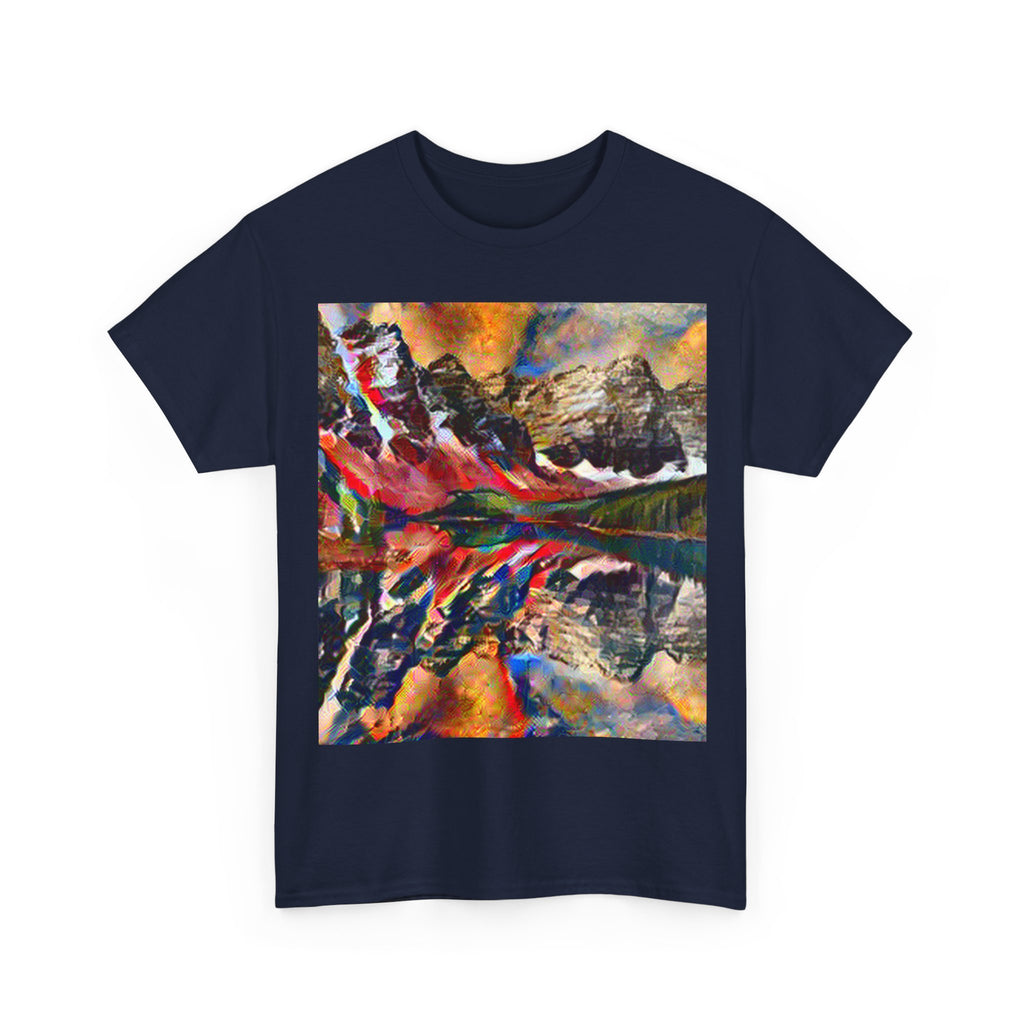 Moraine Lake in Composition VII Style | Wassily Kandinsky Inspired Art