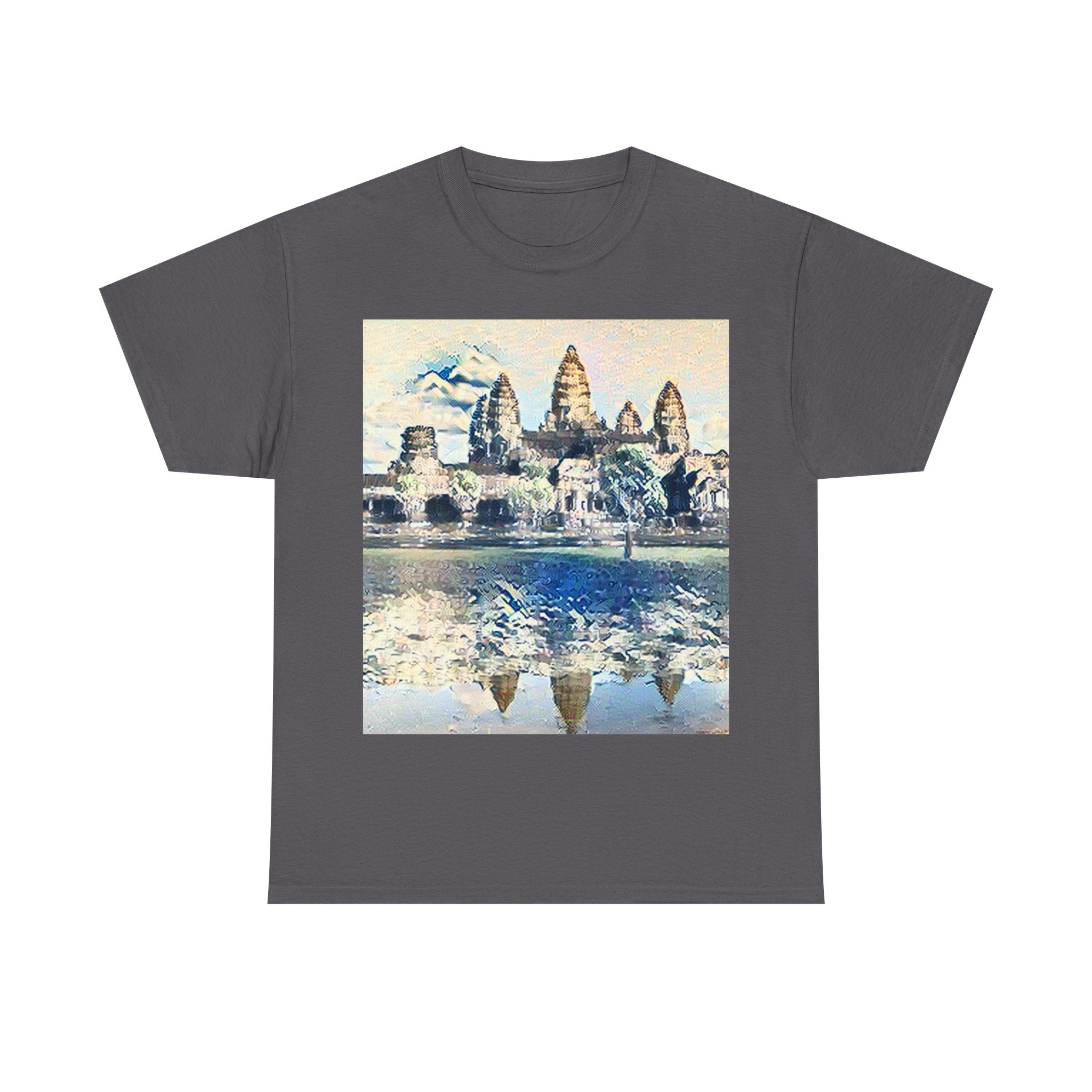 Angkor Wat in The Great Wave off Kanagawa Style | Katsushika Hokusai Inspired Art