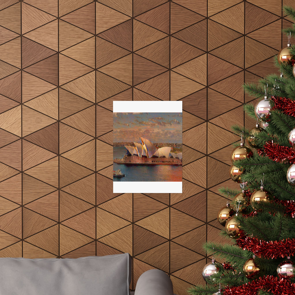 Sydney Opera in The Scream Style - Poster Print