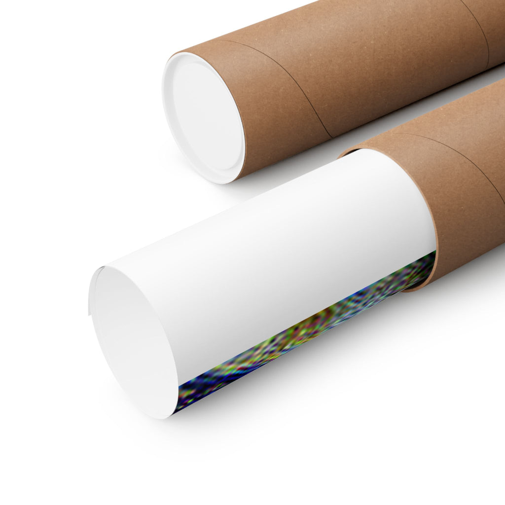 Parthenon in Starry Night Style - Poster Print