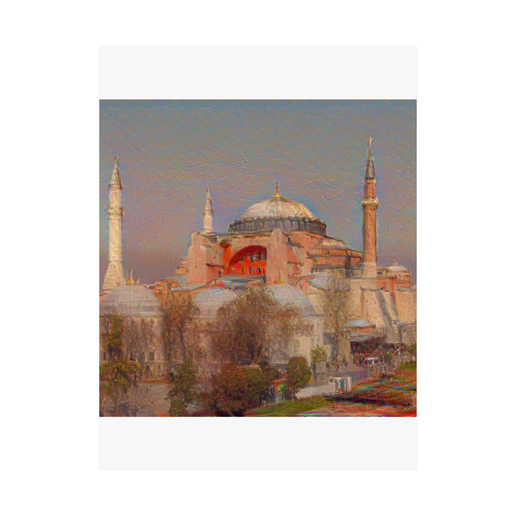 Hagia Sophia in The Scream Style - Poster Print