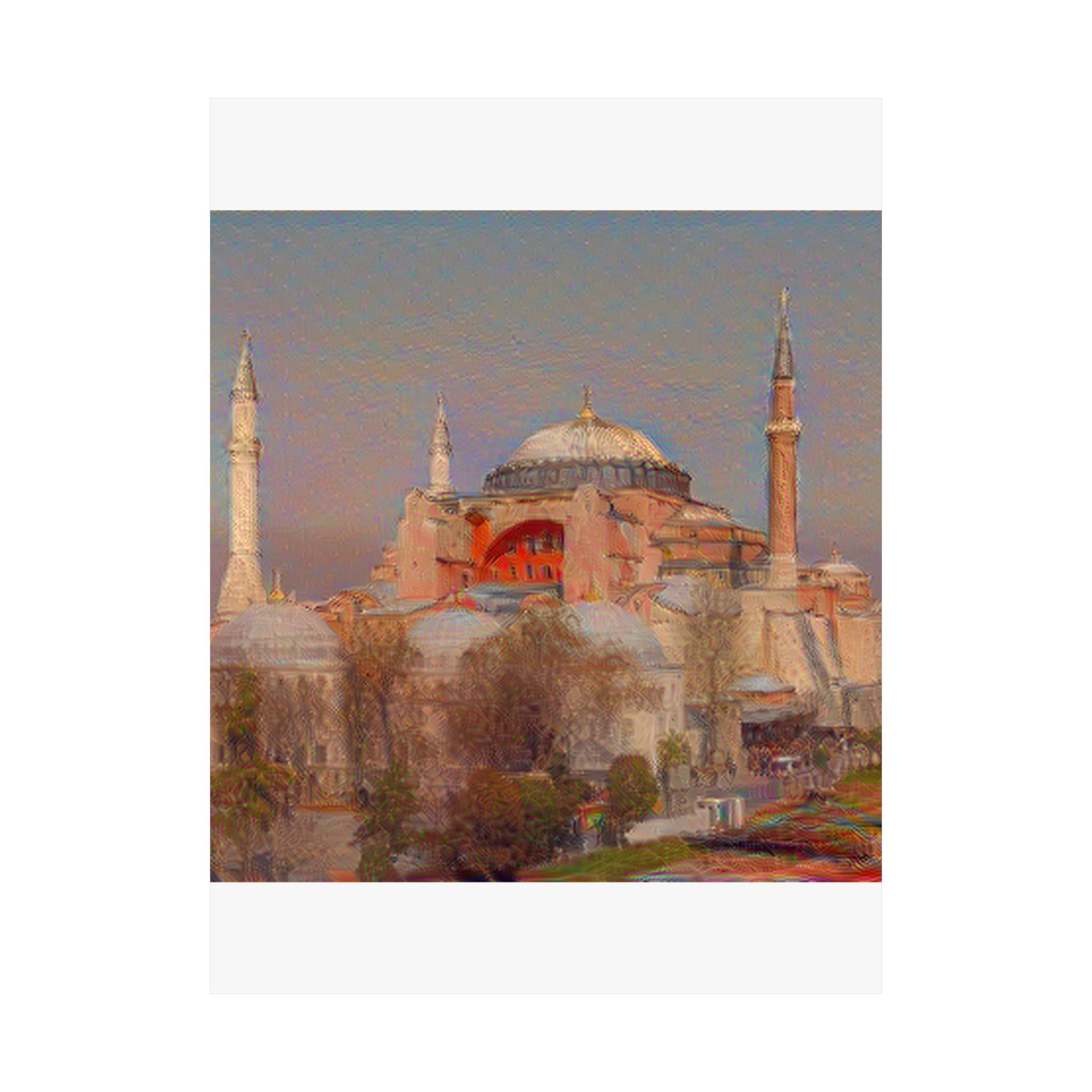 Hagia Sophia in The Scream Style - Poster Print