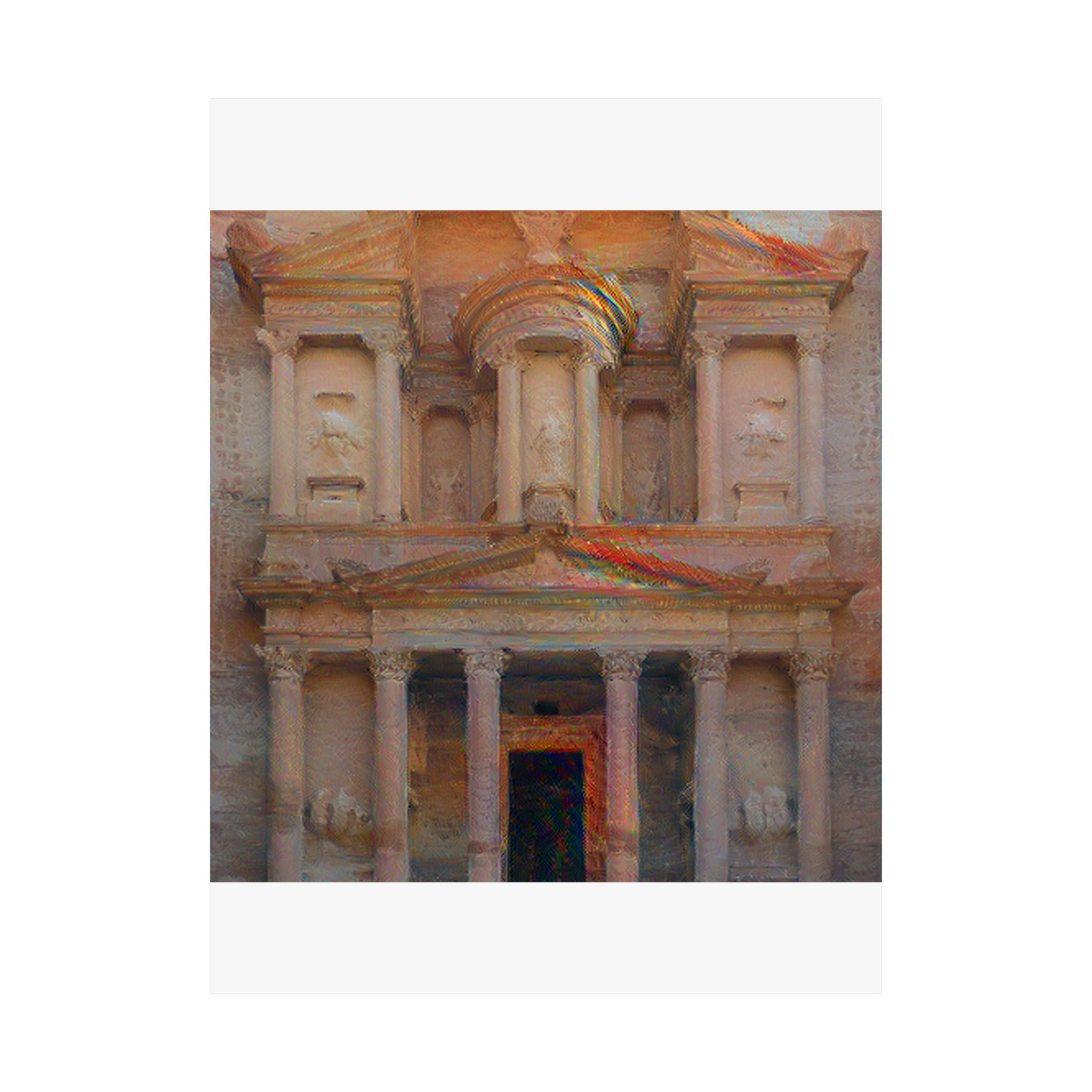 Petra in The Scream Style - Poster Print