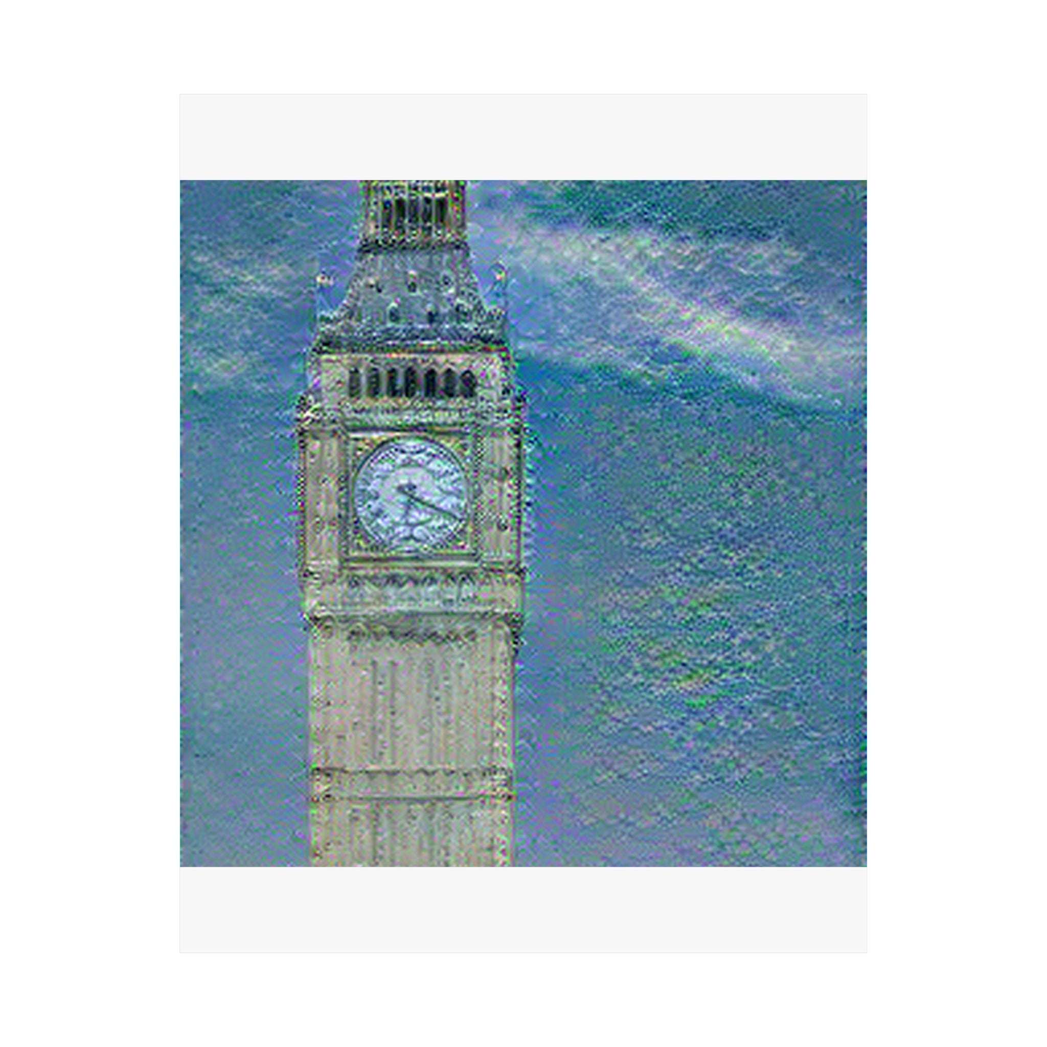 Big Ben in Water Lilies Style | Claude Monet Inspired Art