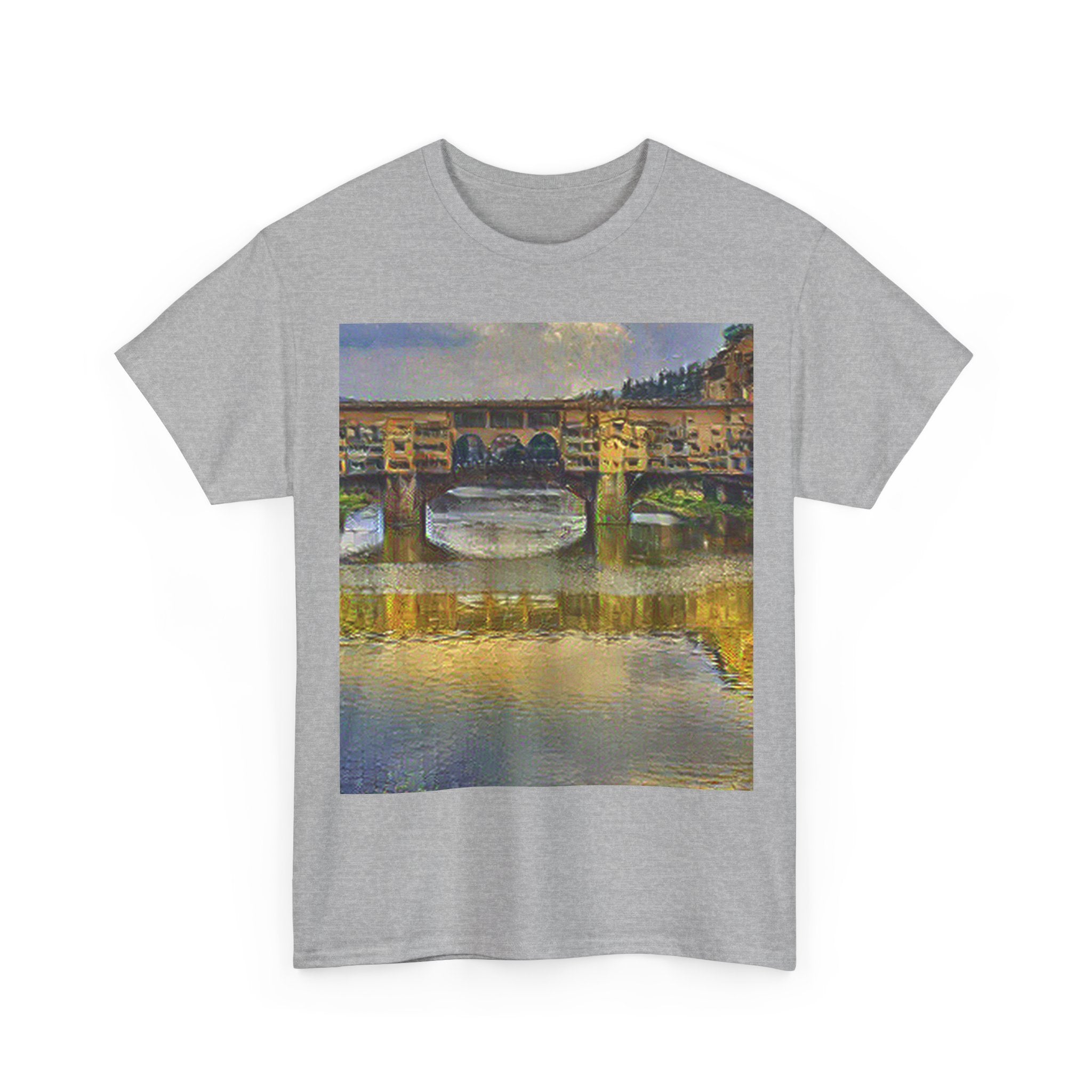 Ponte Vecchio in Cafe Terrace at Night Style | Vincent van Gogh Inspired Art