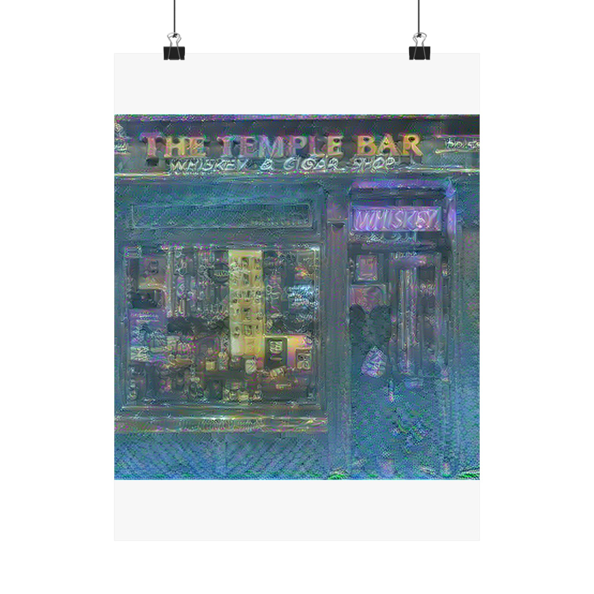 Temple Bar District in Water Lilies Style | Claude Monet Inspired Art