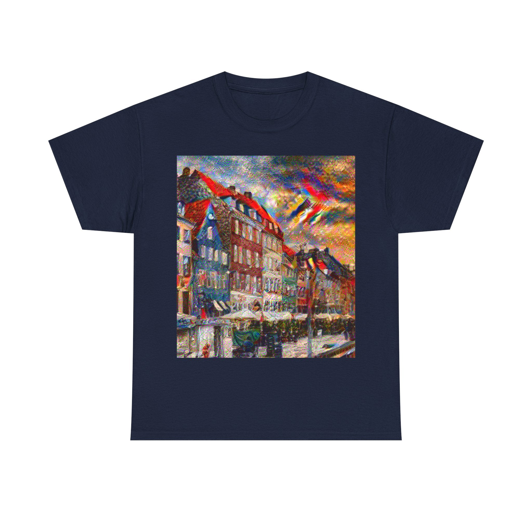 Nyhavn in Composition VII Style | Wassily Kandinsky Inspired Art
