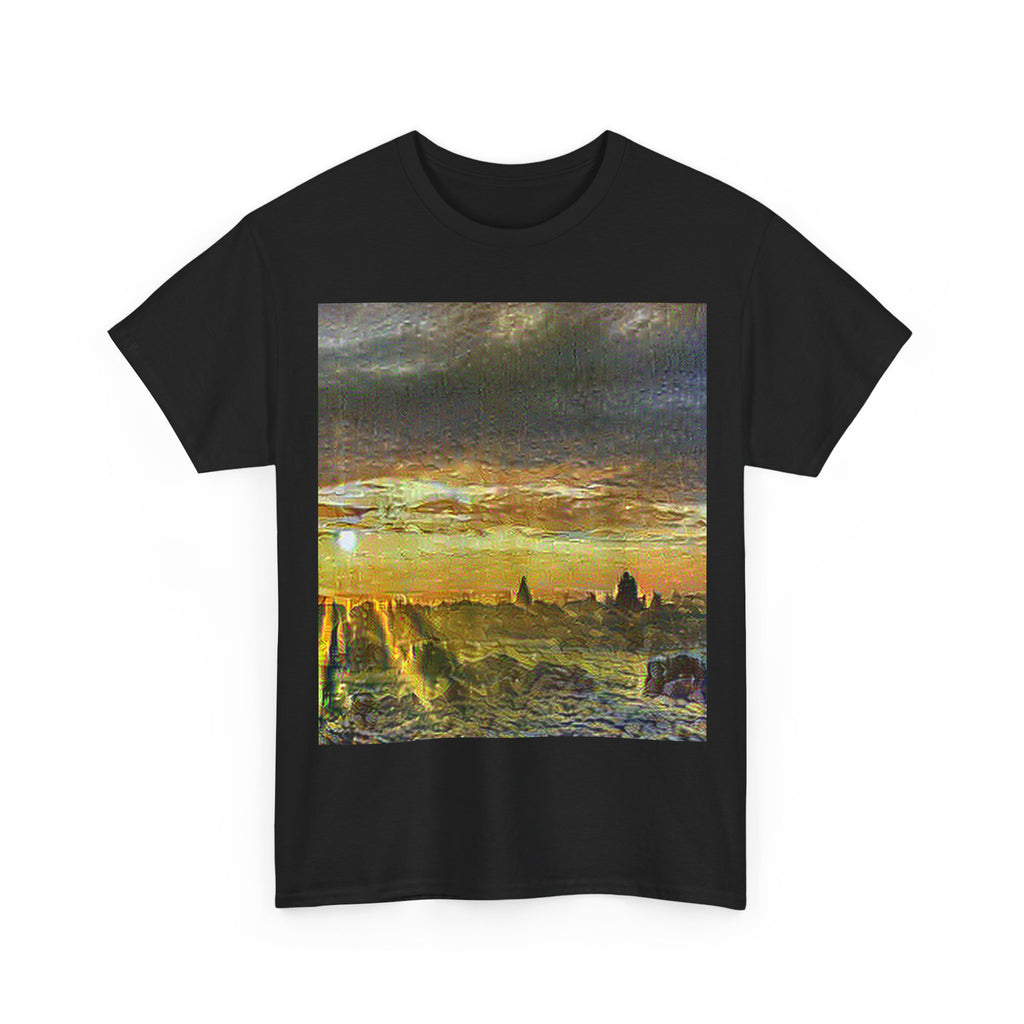 Bagan Temple Plain in Cafe Terrace at Night Style | Vincent van Gogh Inspired Art