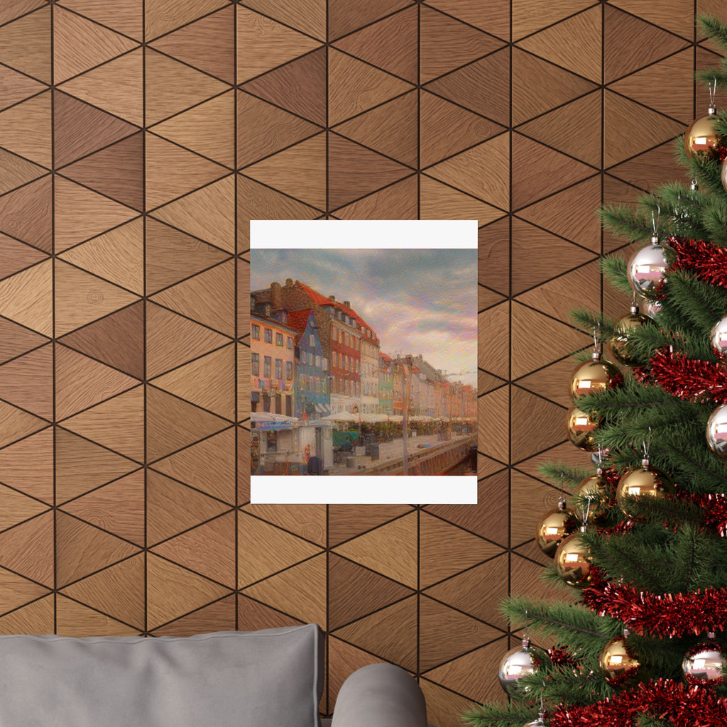 Nyhavn in The Scream Style | Edvard Munch Inspired Art