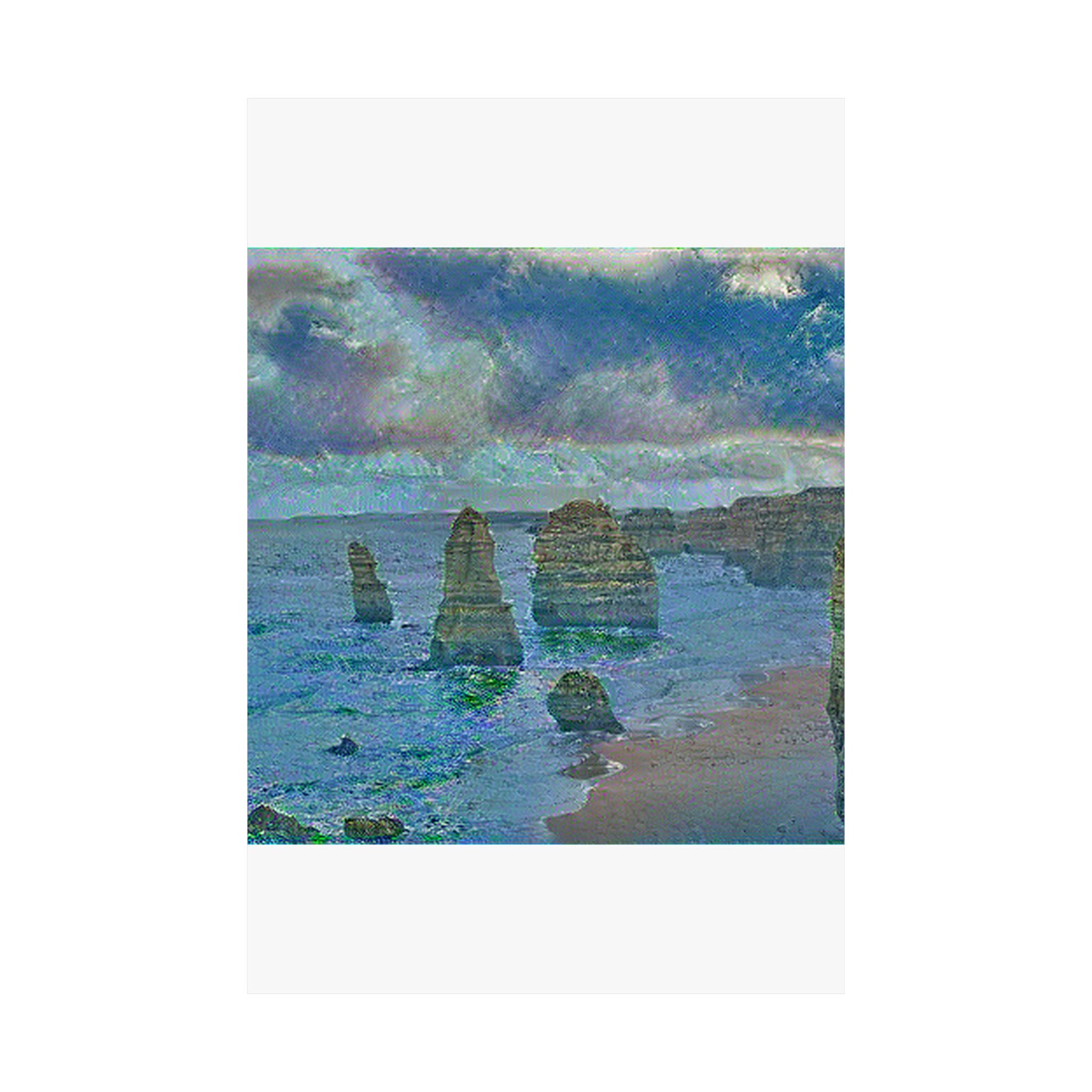Twelve Apostles in Water Lilies Style | Claude Monet Inspired Art