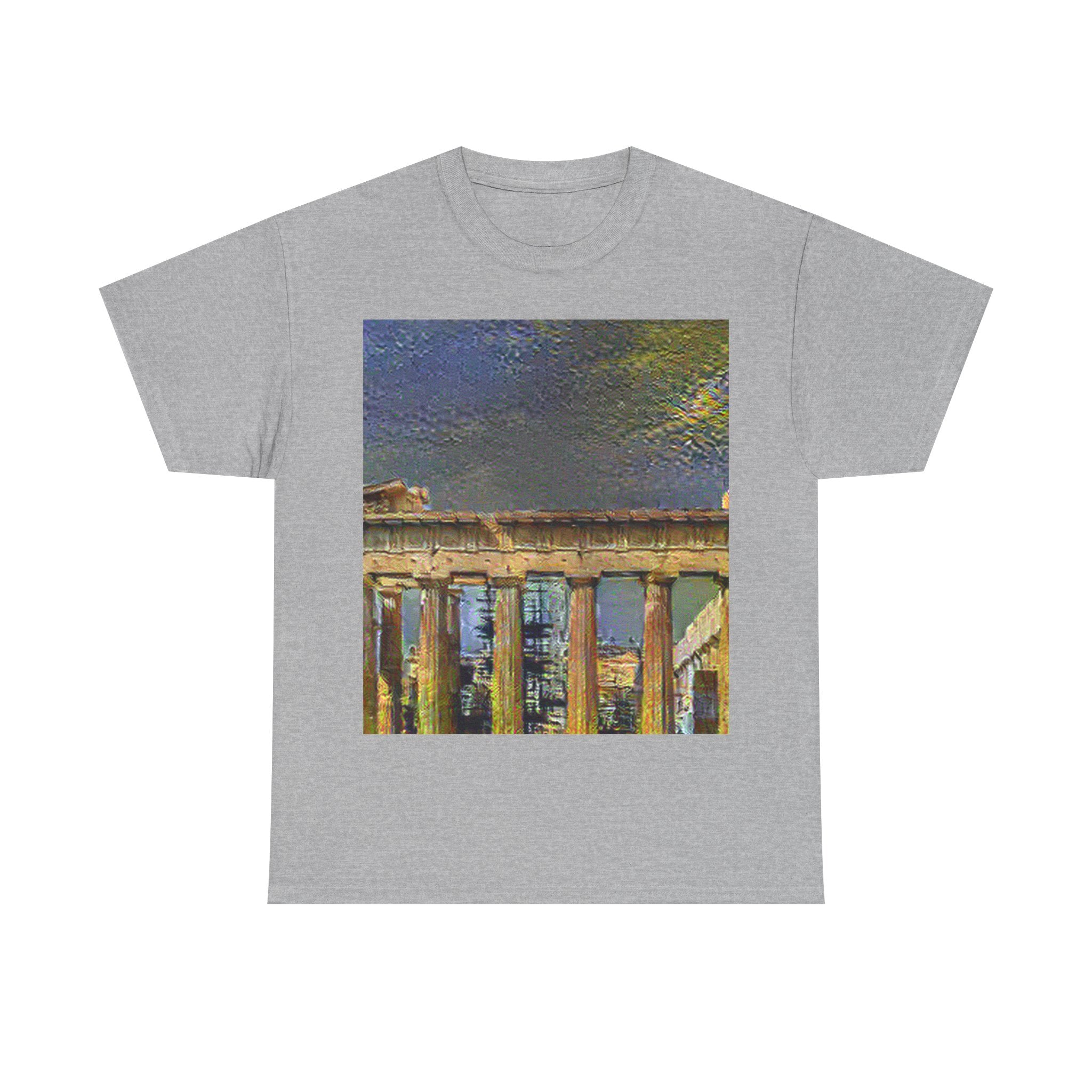Acropolis Athens in Cafe Terrace Style - T-Shirt Gift