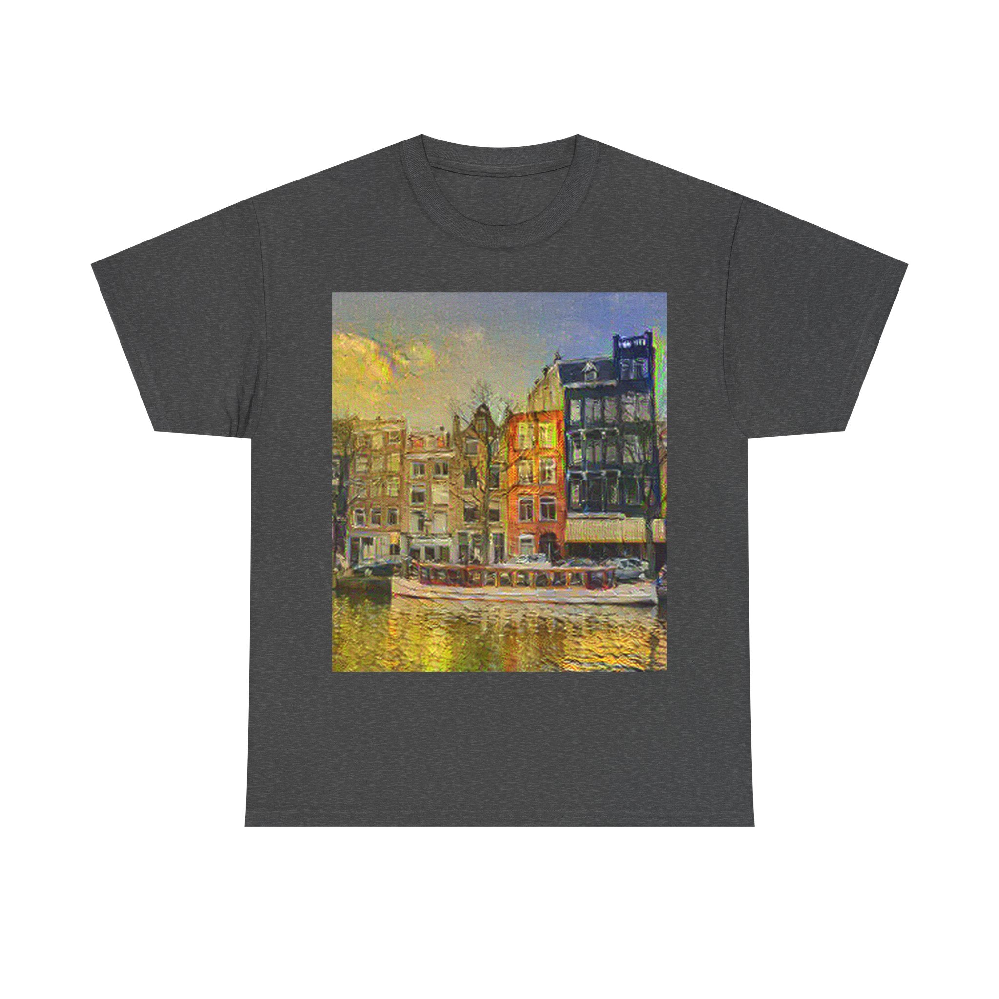 Amsterdam Canal Ring in Cafe Terrace at Night Style | Vincent van Gogh Inspired Art