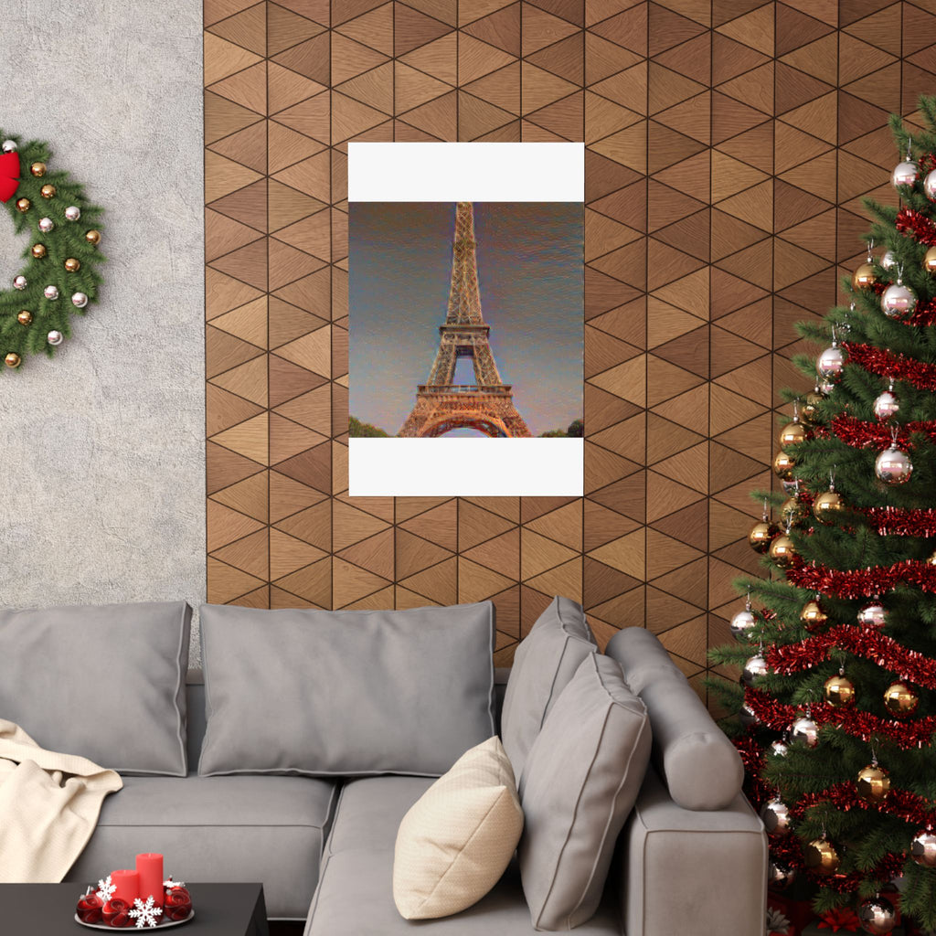 Eiffel Tower in The Scream Style - Poster Print