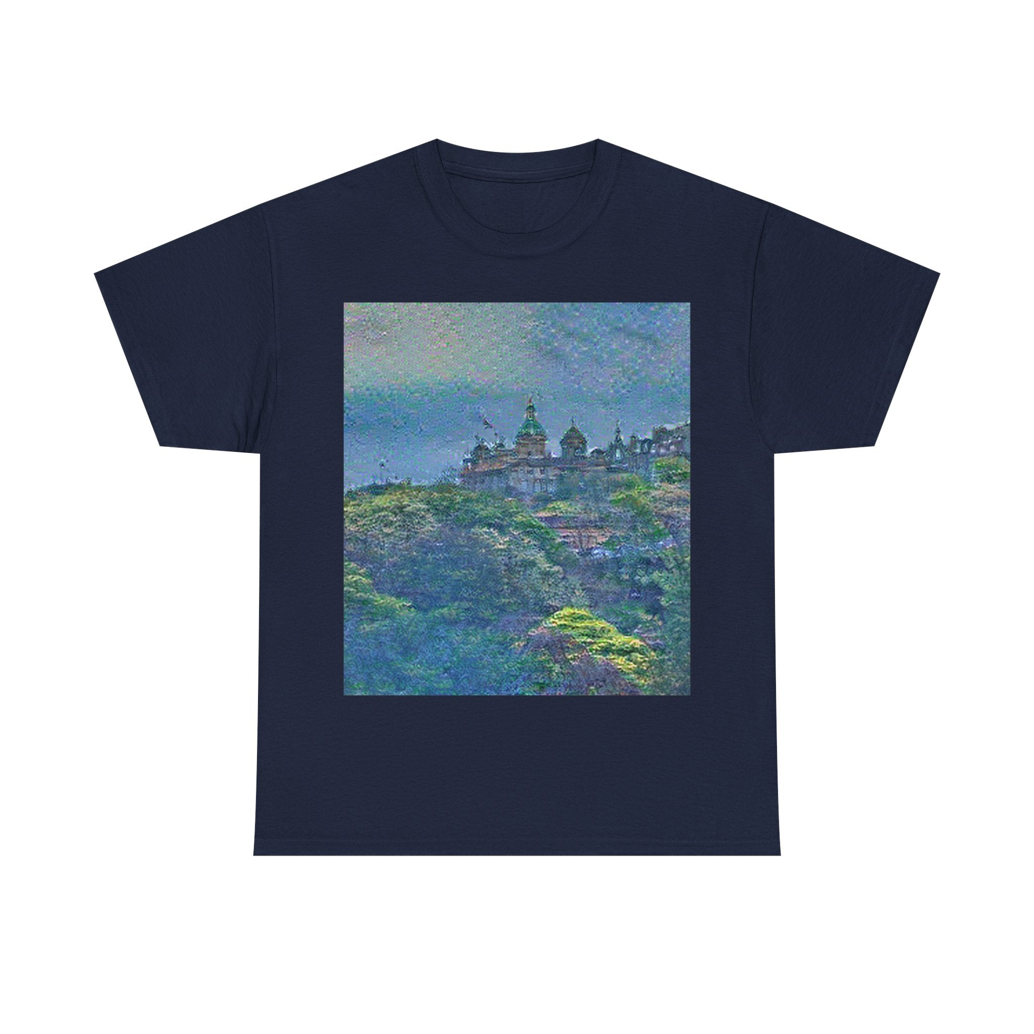 Edinburgh Old Town in Water Lilies Style | Claude Monet Inspired Art