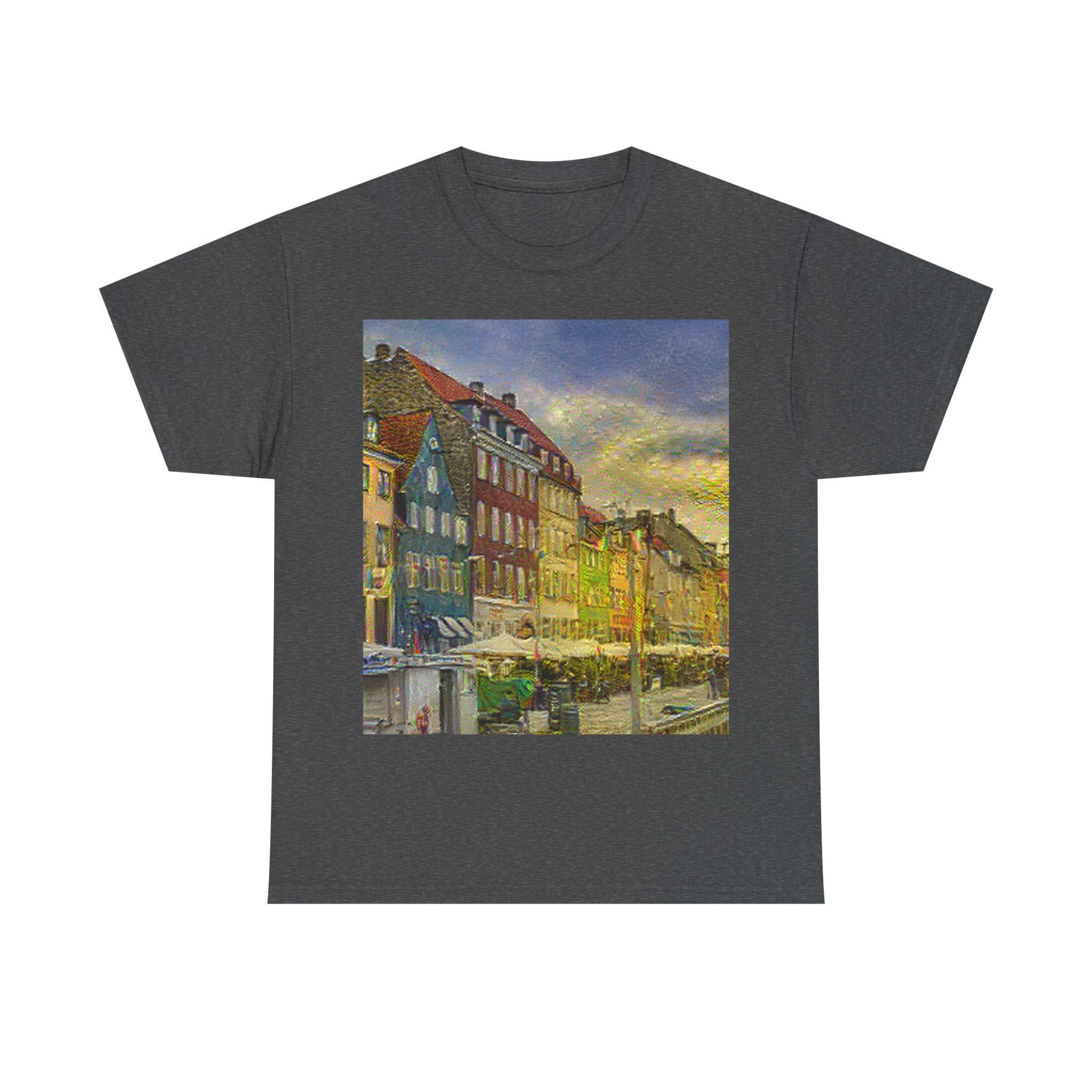 Nyhavn in Cafe Terrace at Night Style | Vincent van Gogh Inspired Art