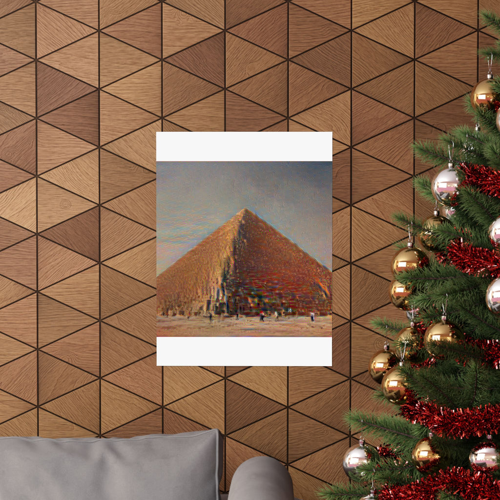 Pyramids of Giza in The Scream Style | Edvard Munch Inspired Art