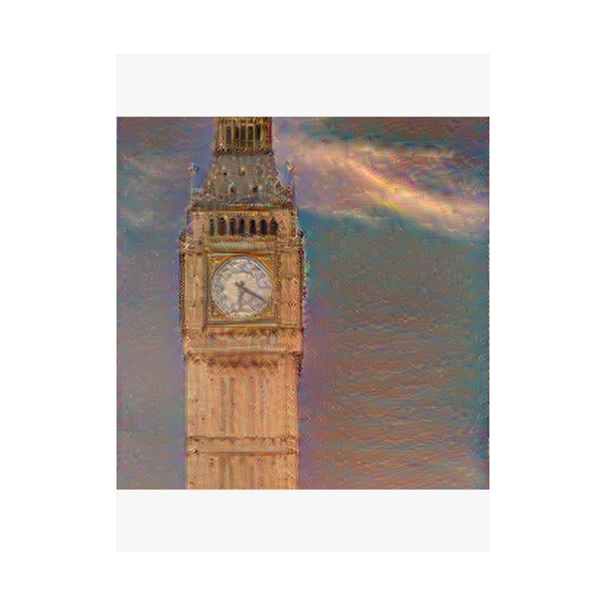 Big Ben in The Scream Style | Edvard Munch Inspired Art