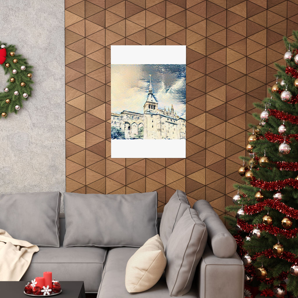 Mont Saint-Michel in The Great Wave off Kanagawa Style | Katsushika Hokusai Inspired Art