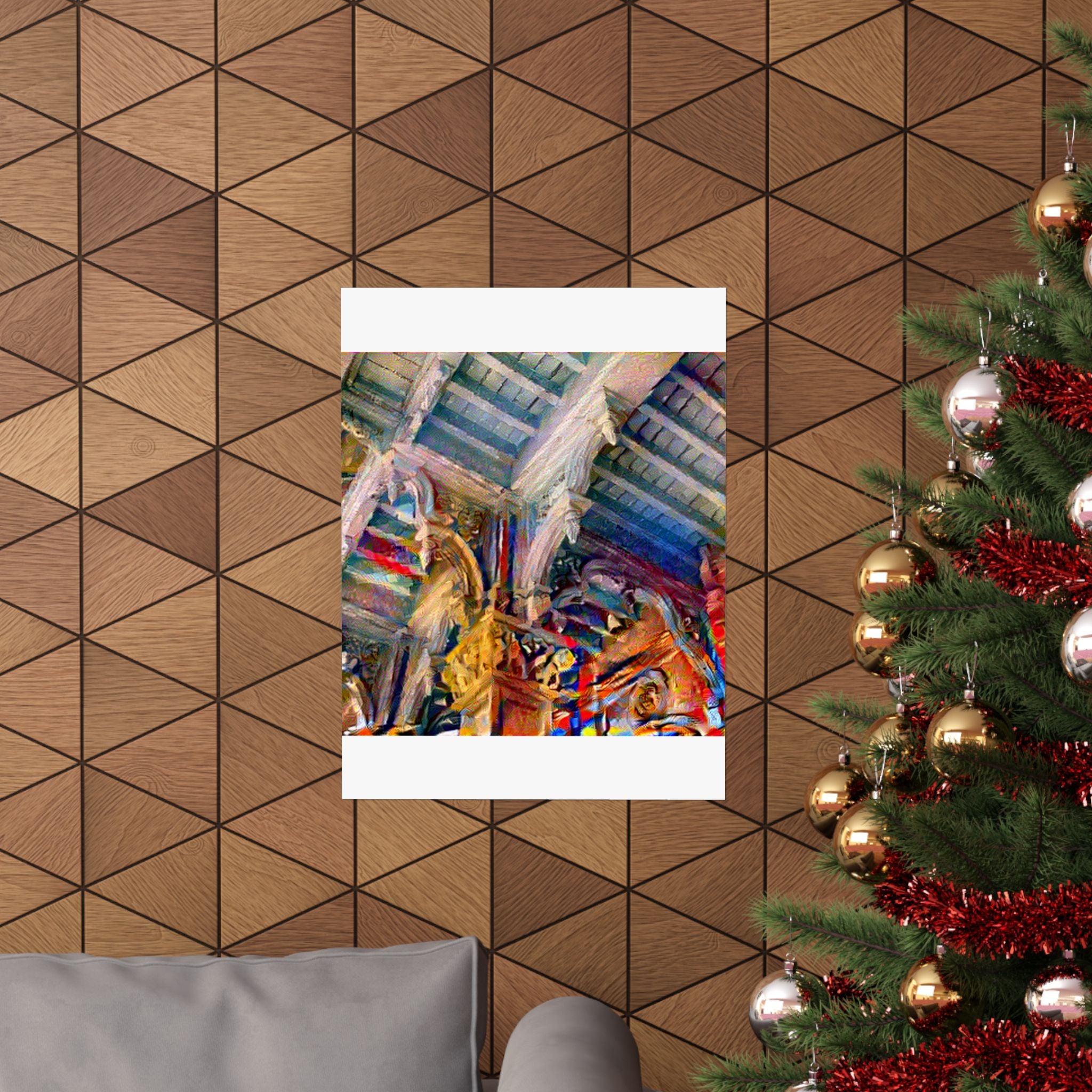 Zanzibar Stone Town in Composition VII Style | Wassily Kandinsky Inspired Art