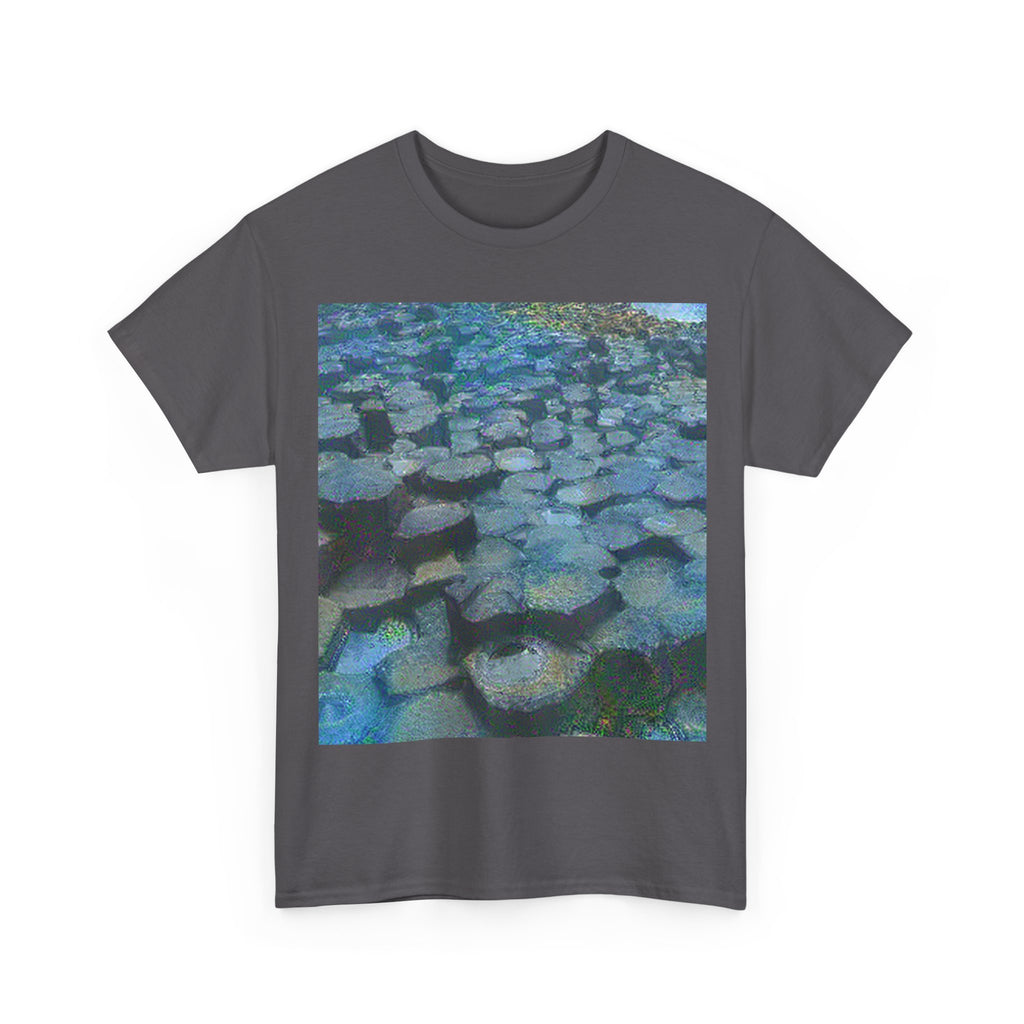 Giant's Causeway in Water Lilies Style | Claude Monet Inspired Art