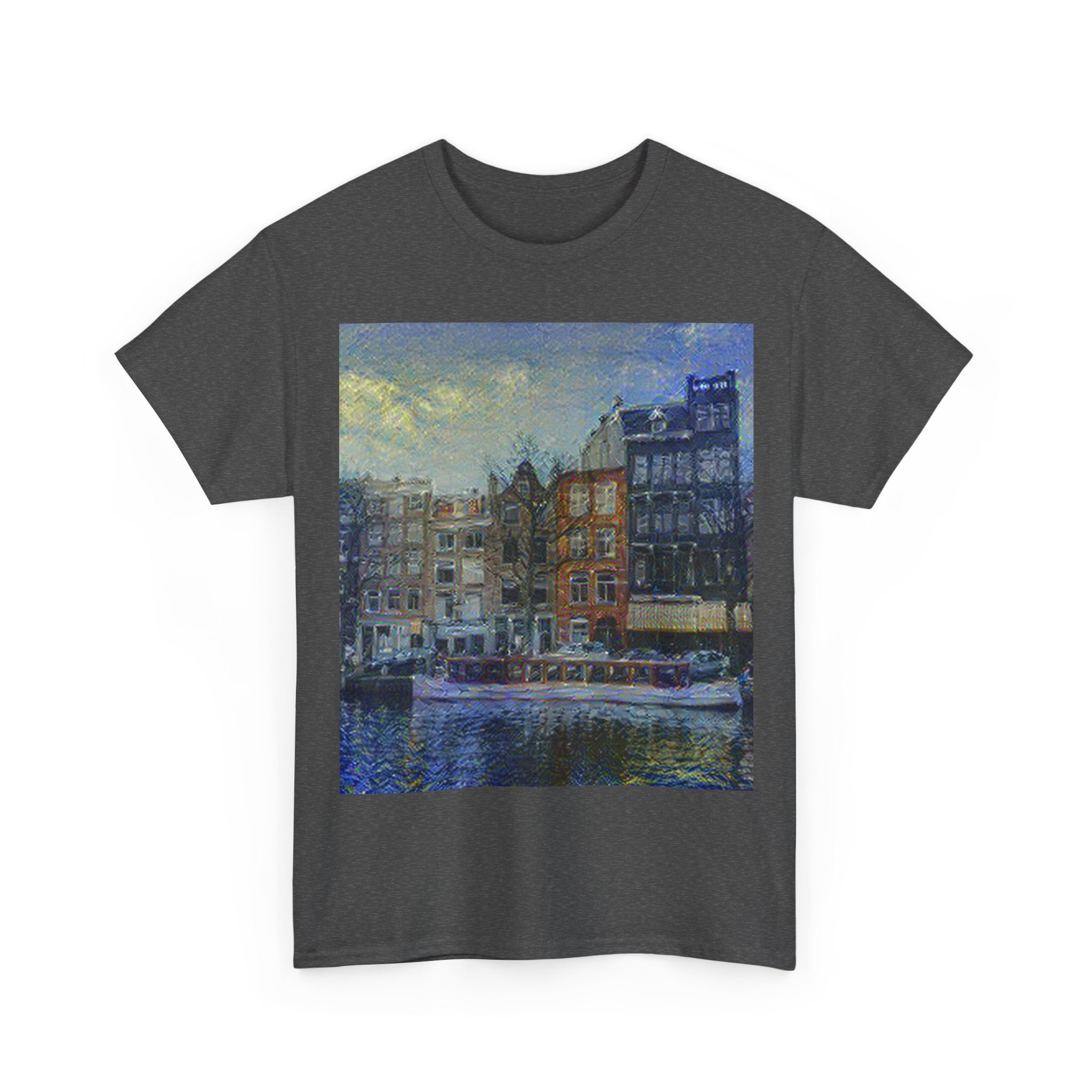 Amsterdam Canal Ring in Starry Night Style | Vincent van Gogh Inspired Art