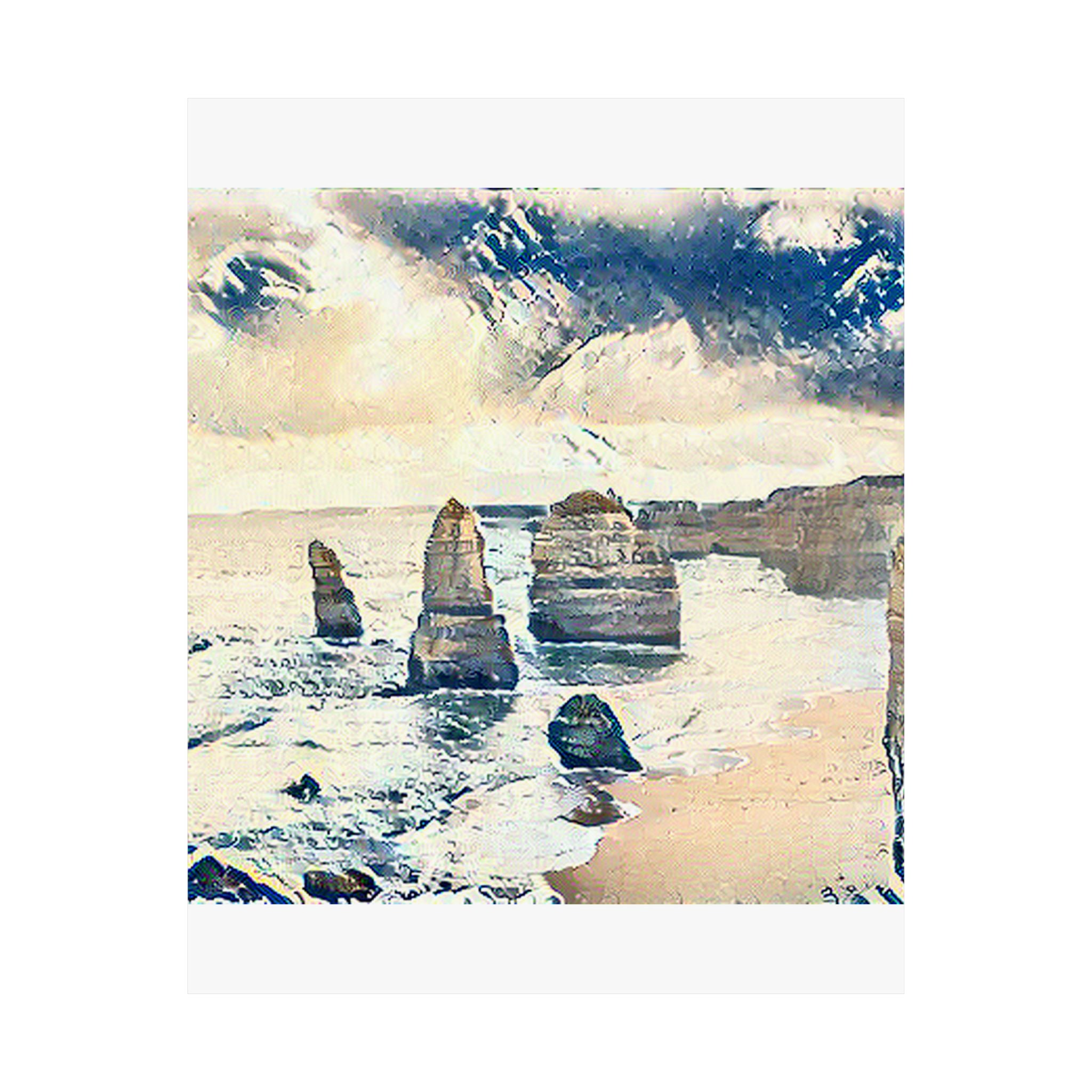 Twelve Apostles in The Great Wave off Kanagawa Style | Katsushika Hokusai Inspired Art