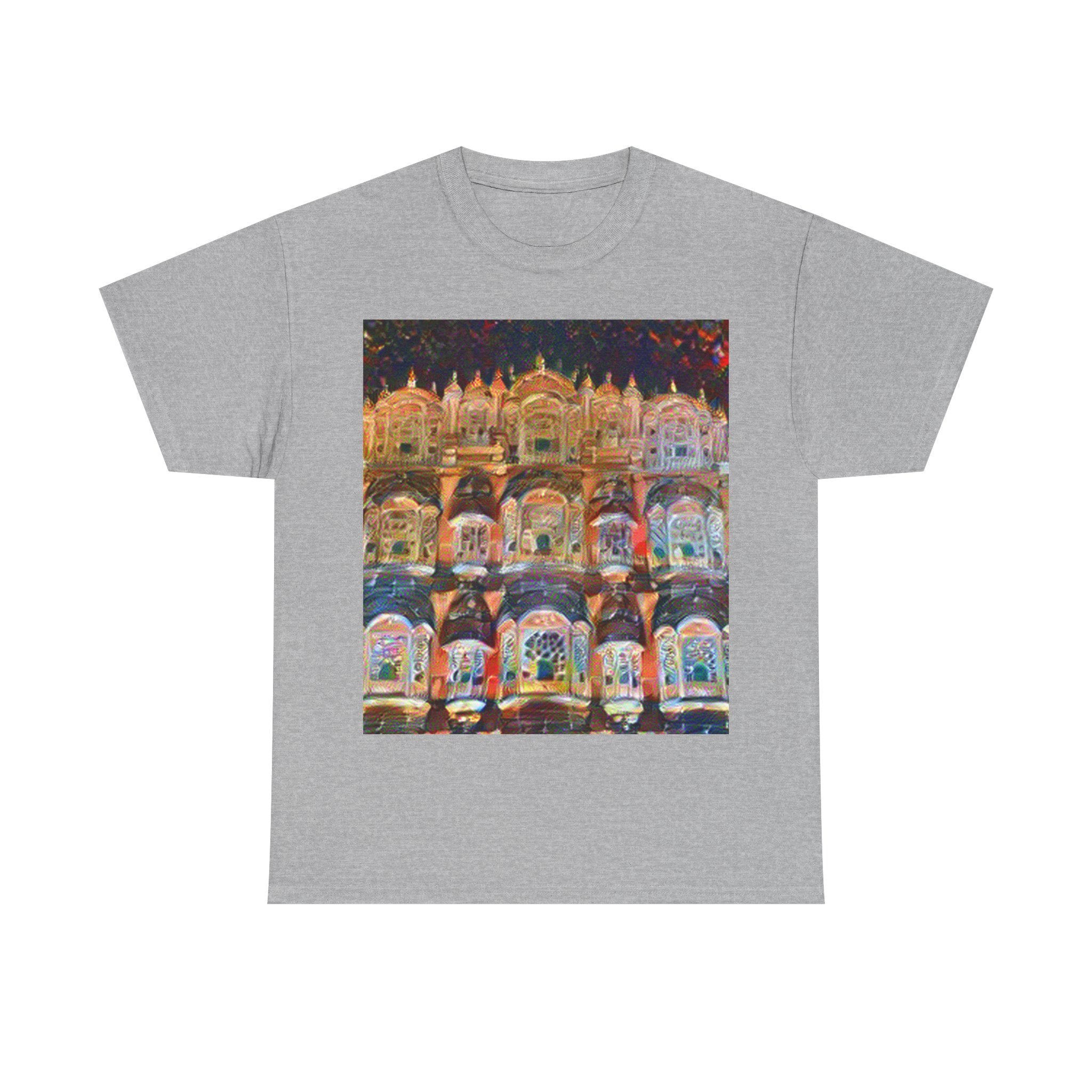 Hawa Mahal in Composition VII Style | Wassily Kandinsky Inspired Art