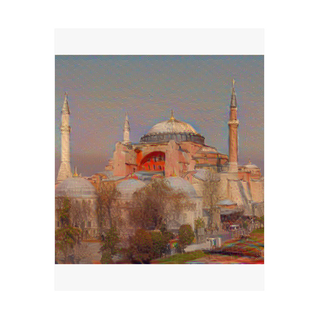 Hagia Sophia in The Scream Style - Poster Print