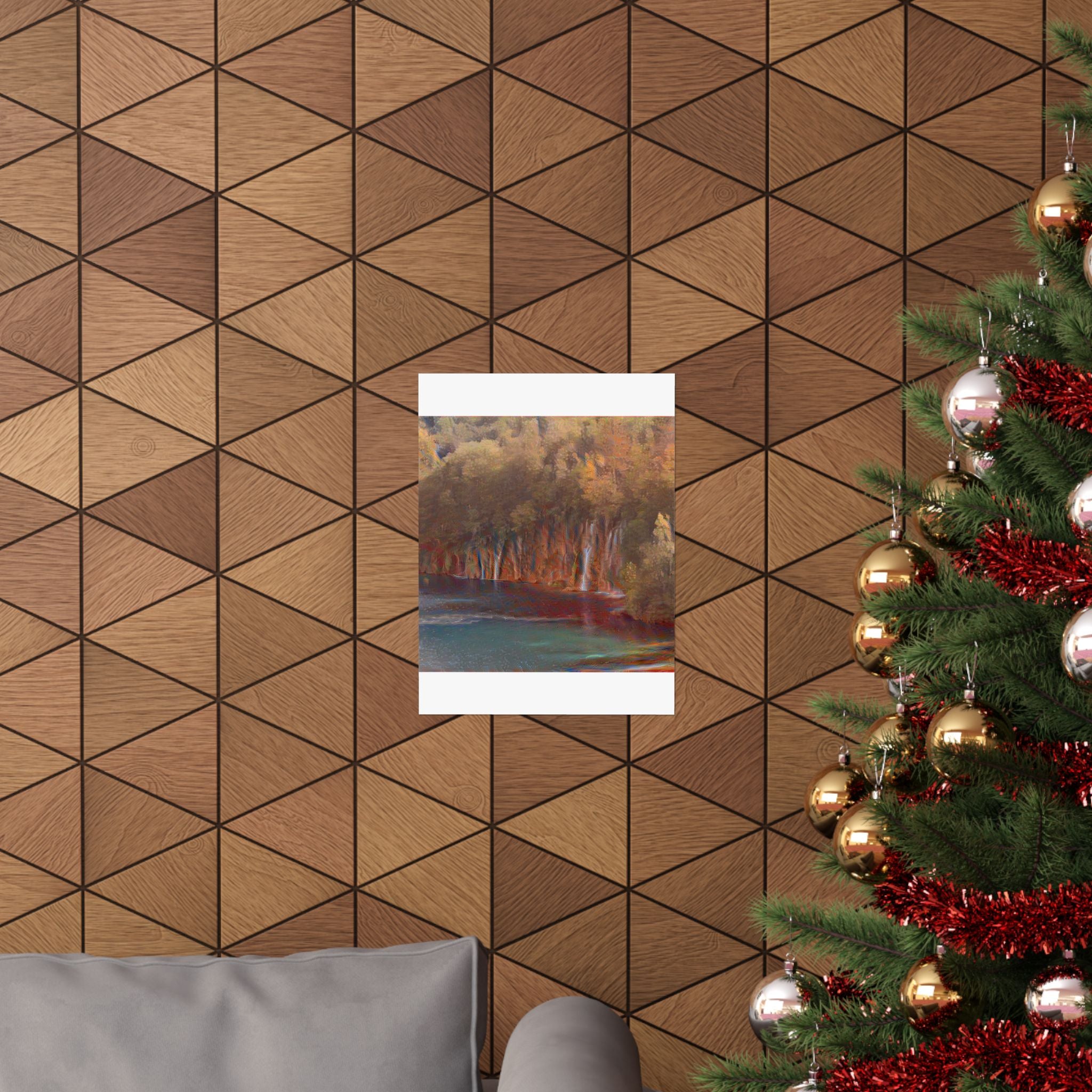 Plitvice Lakes in The Scream Style | Edvard Munch Inspired Art