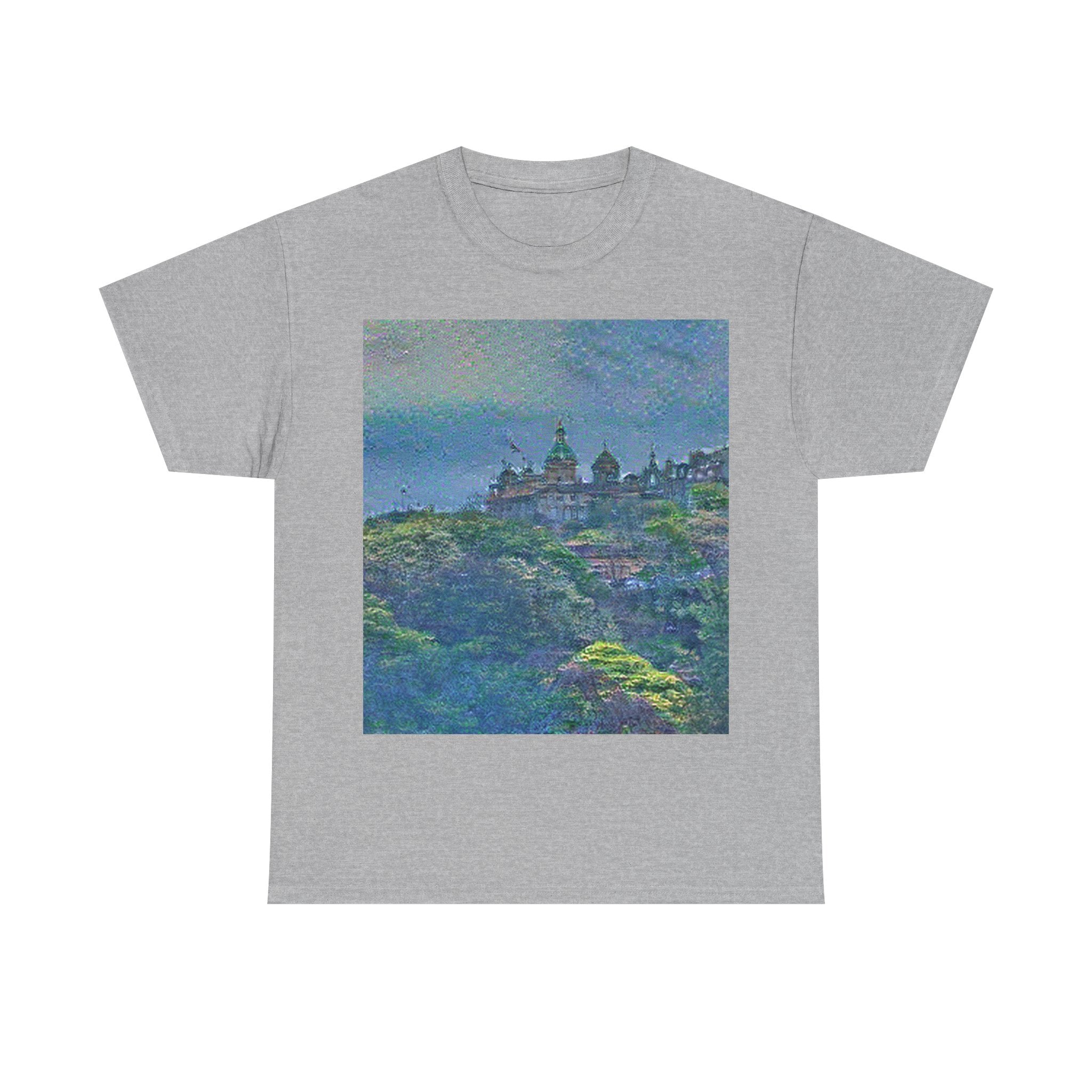 Edinburgh Old Town in Water Lilies Style | Claude Monet Inspired Art
