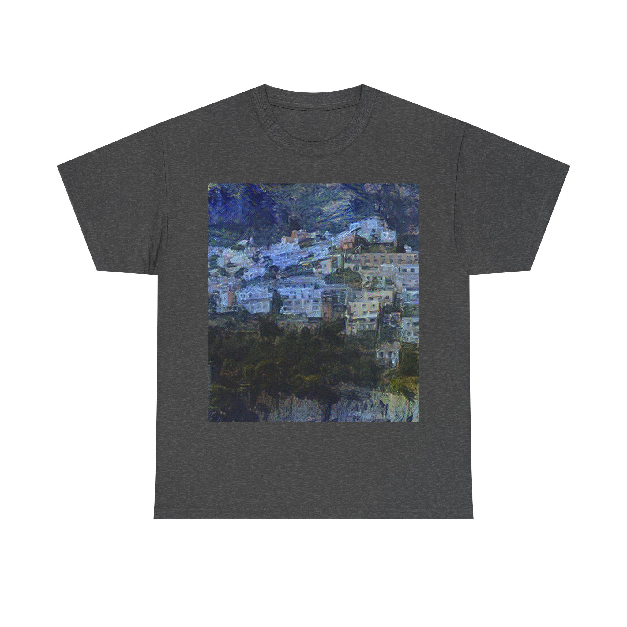 Amalfi Coast in Starry Night Style - T-Shirt Gift