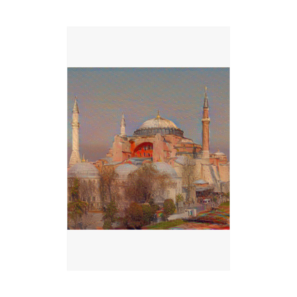 Hagia Sophia in The Scream Style - Poster Print