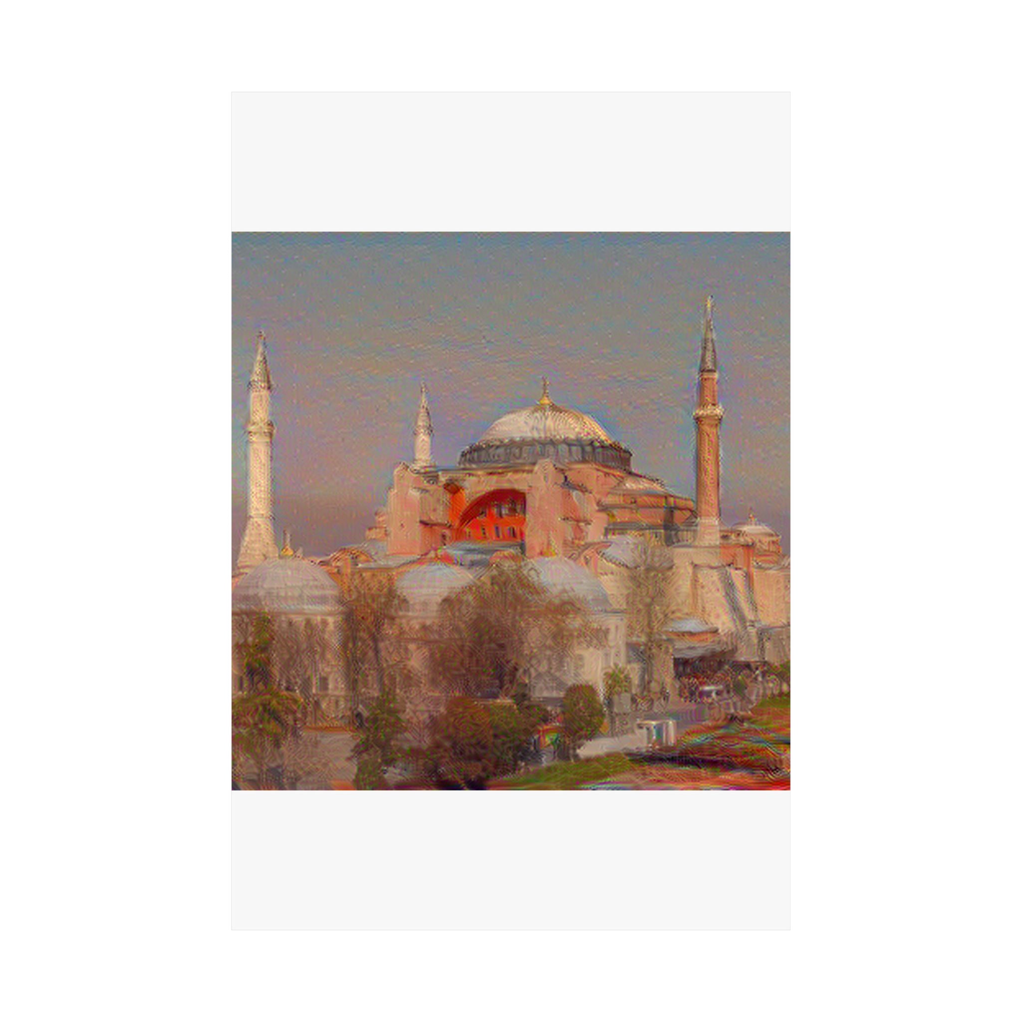 Hagia Sophia in The Scream Style - Poster Print