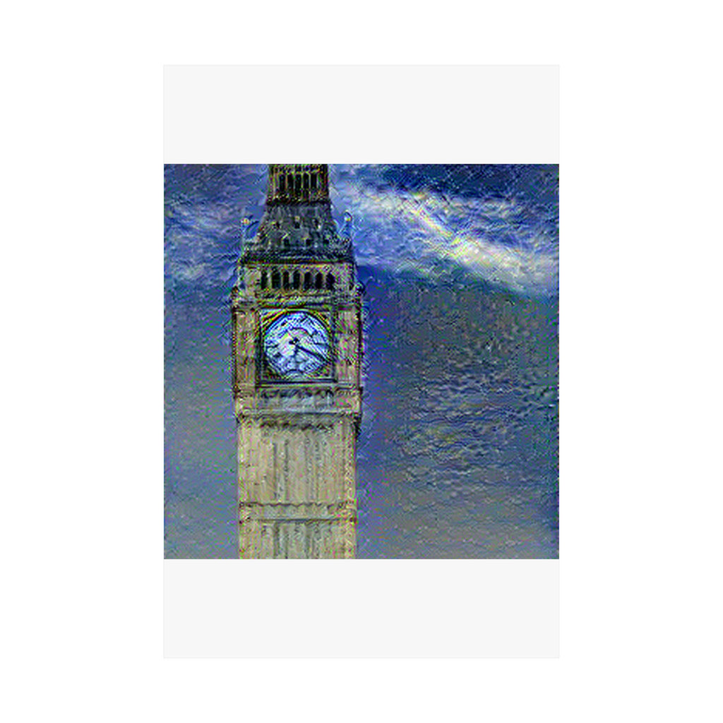 Big Ben in Starry Night Style | Vincent van Gogh Inspired Art