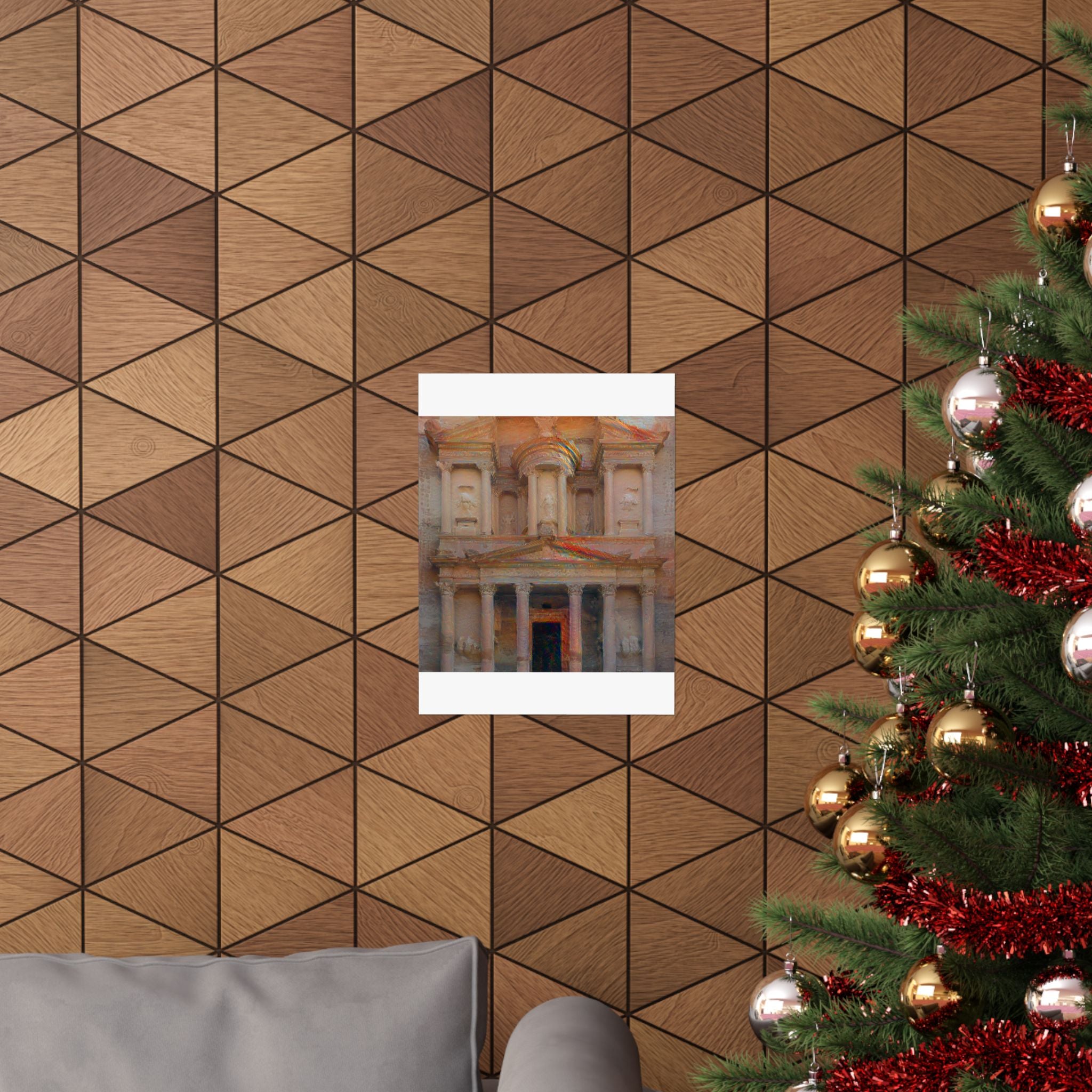 Petra in The Scream Style - Poster Print