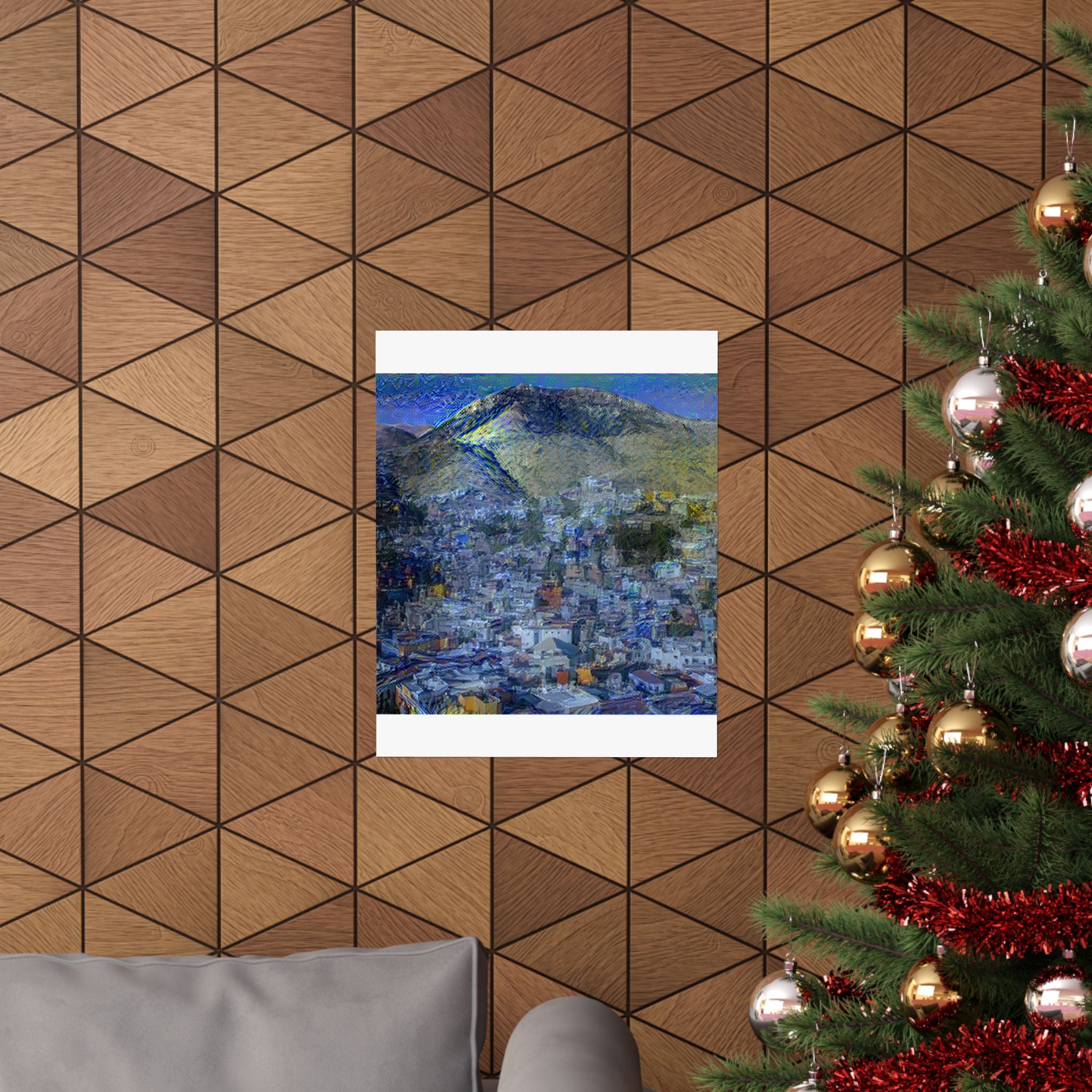 Guanajuato in Starry Night Style | Vincent van Gogh Inspired Art