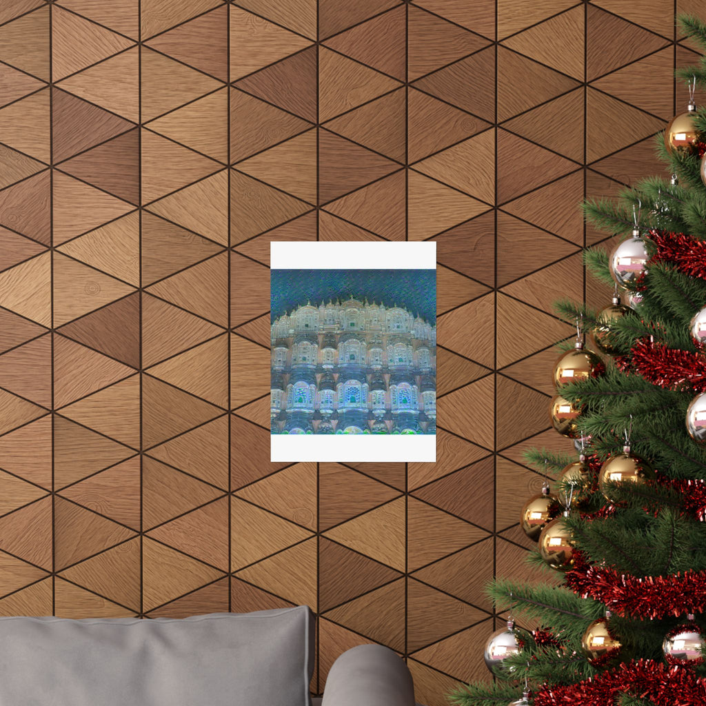 Hawa Mahal in Water Lilies Style | Claude Monet Inspired Art