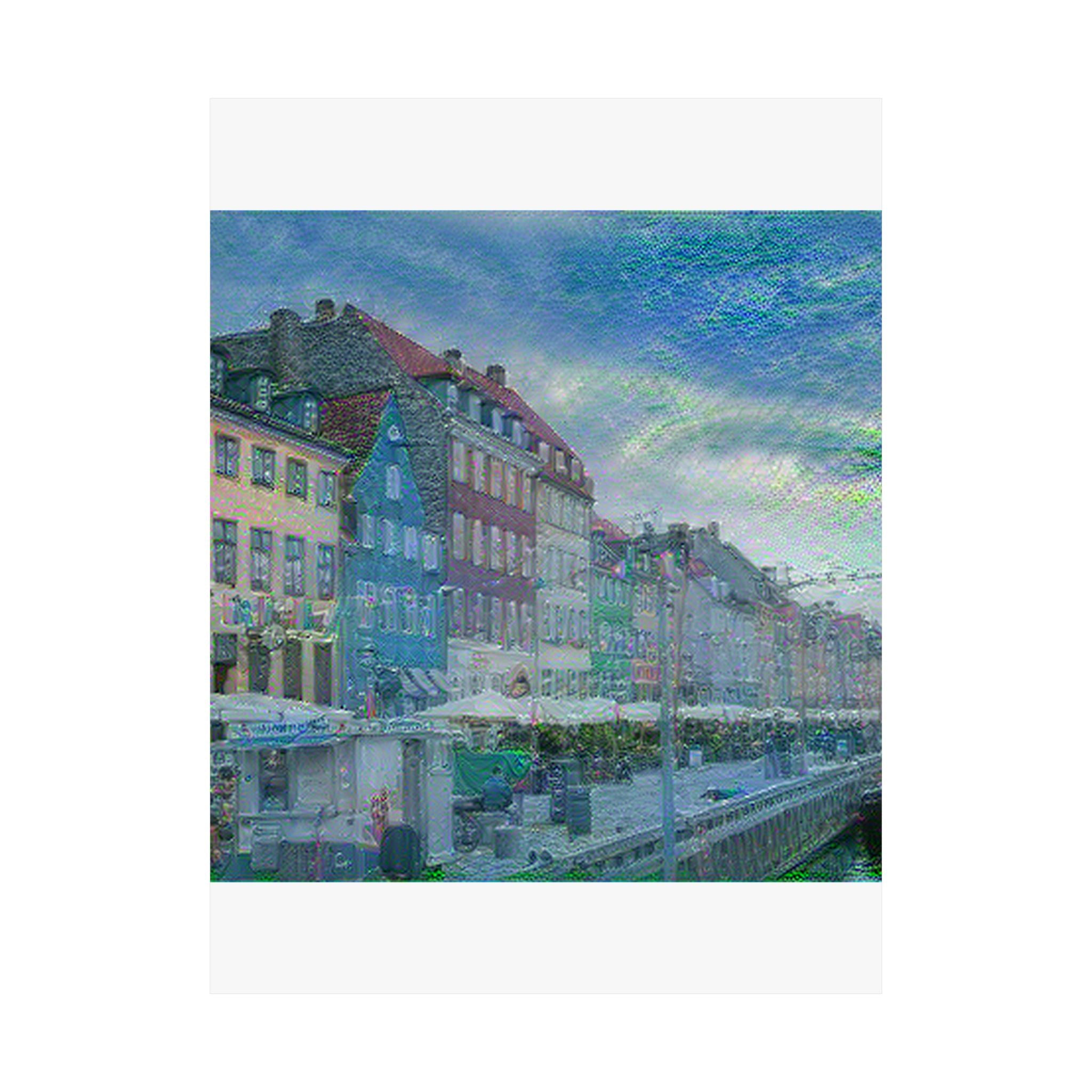 Nyhavn in Water Lilies Style | Claude Monet Inspired Art