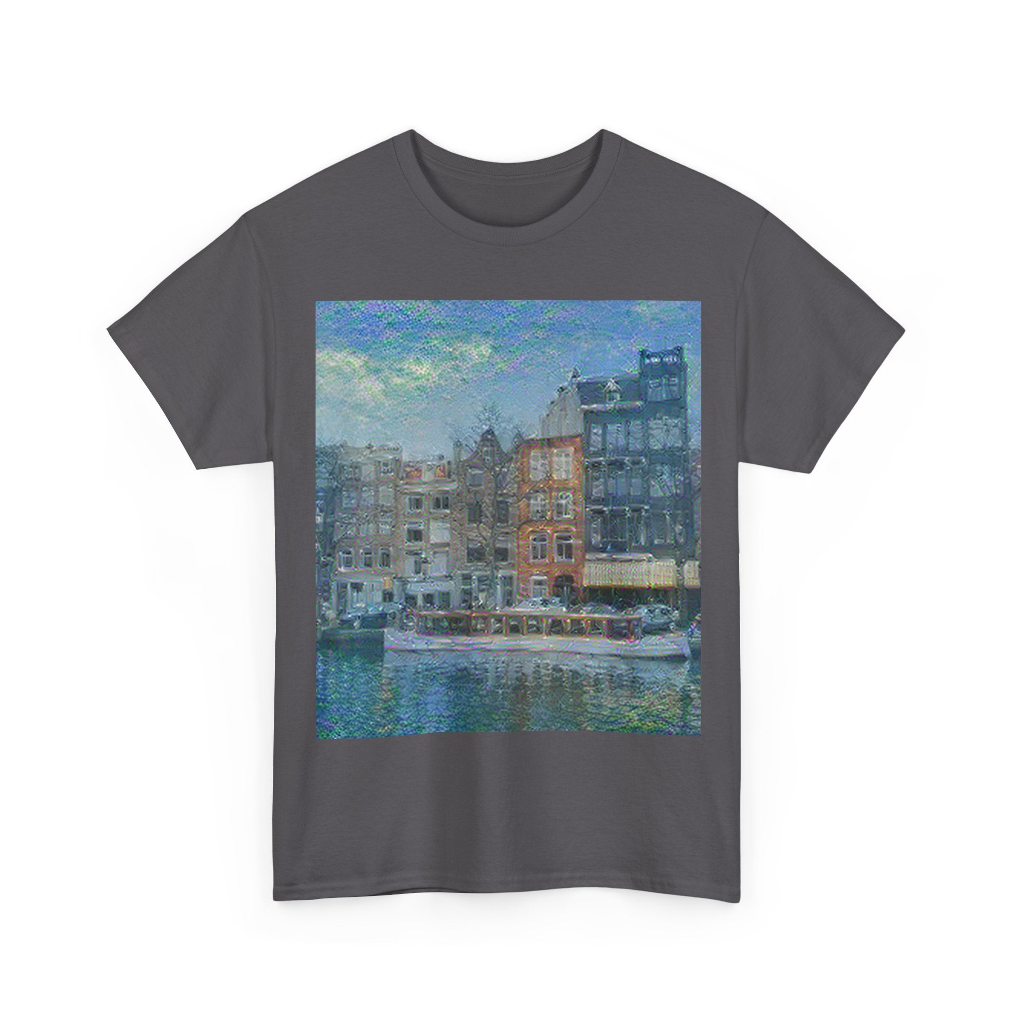 Amsterdam Canal Ring in Water Lilies Style | Claude Monet Inspired Art