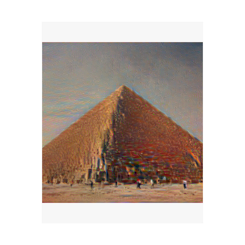 Pyramids of Giza in The Scream Style | Edvard Munch Inspired Art