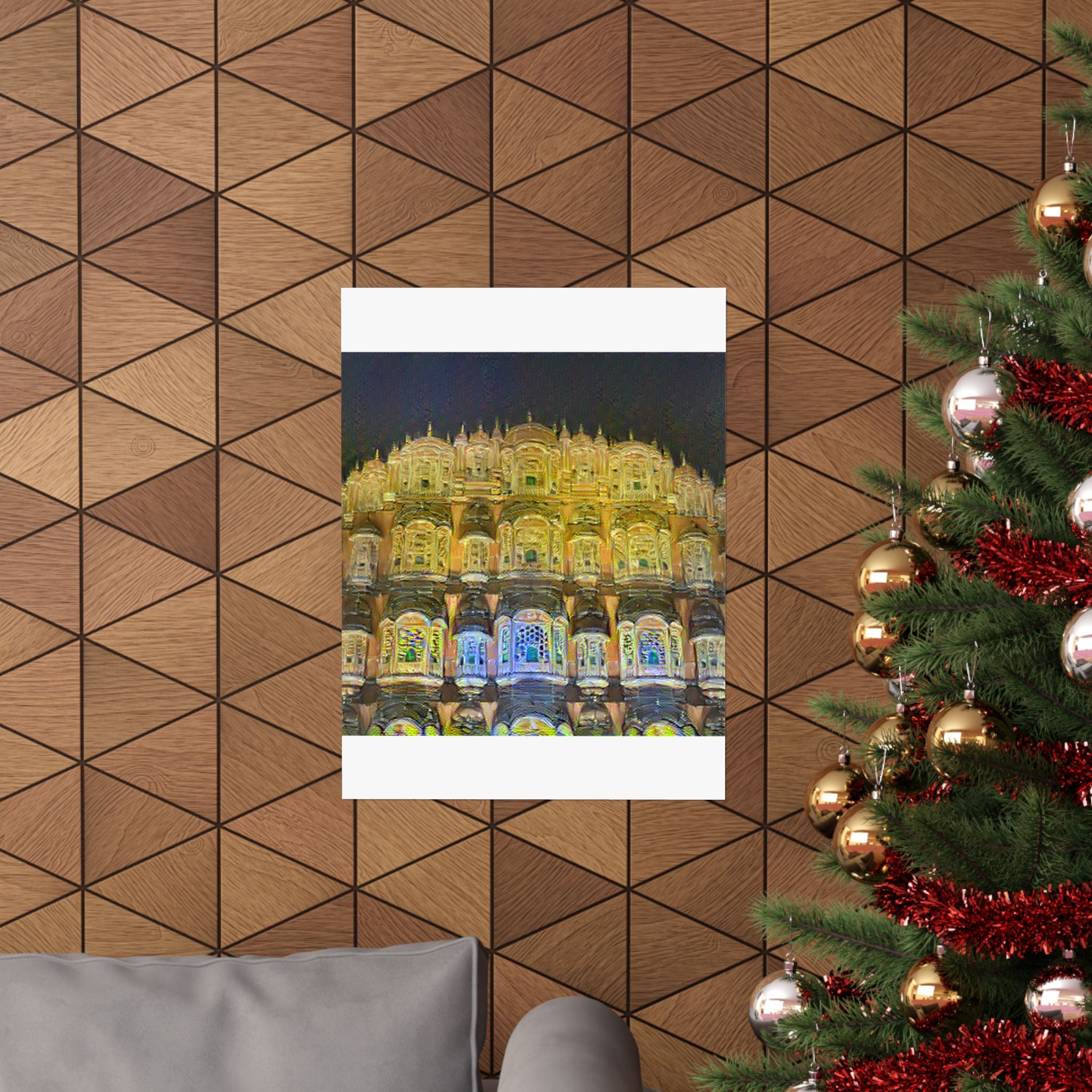 Hawa Mahal in Cafe Terrace at Night Style | Vincent van Gogh Inspired Art