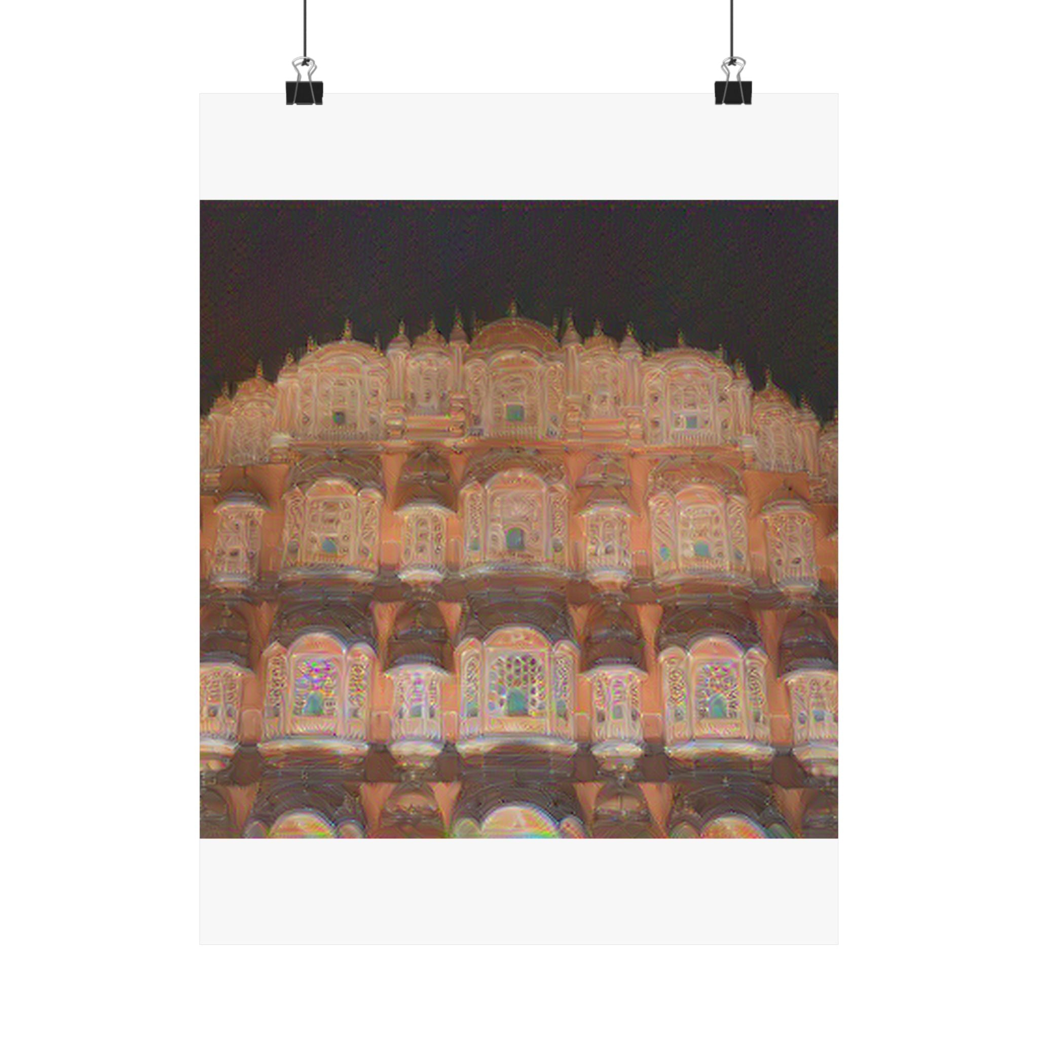 Hawa Mahal in The Scream Style | Edvard Munch Inspired Art